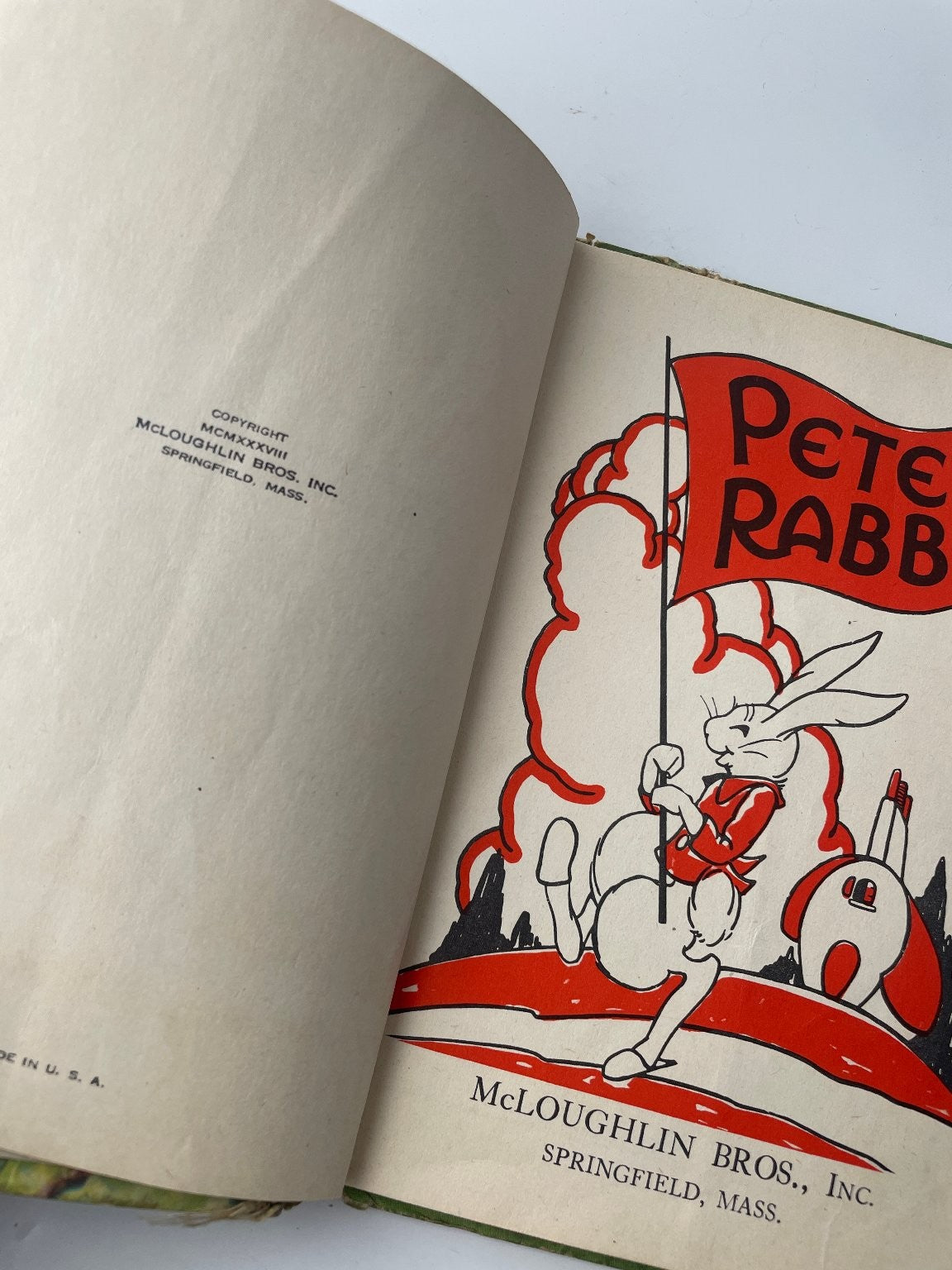 Adventures of Peter Rabbit McLoughlin Bros 1939 Little Color Classics