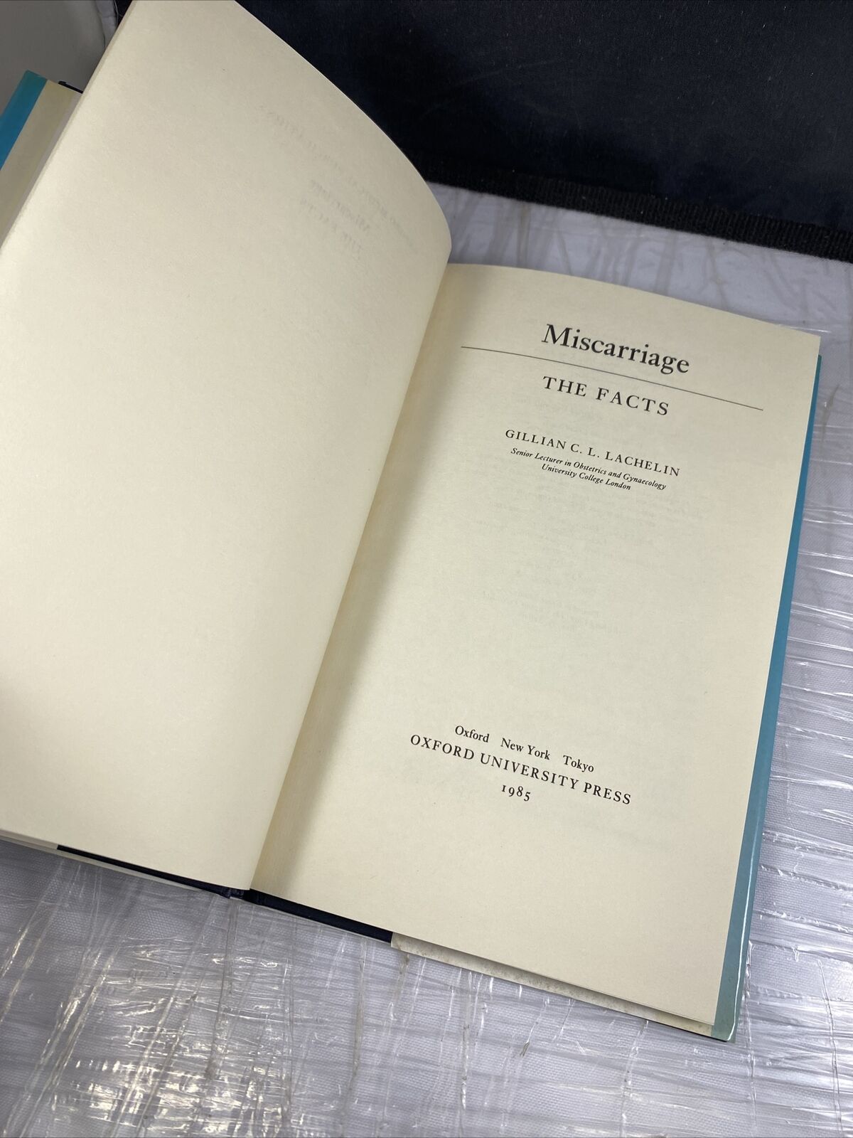 Miscarriage: The Facts By Gillian C L Lachelin Vintage 80s Women’s Health Book