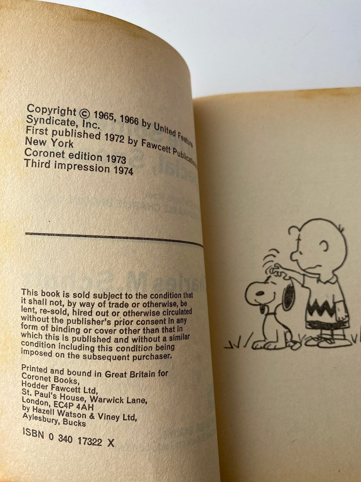 You're Something Special Snoopy Charles M. Schulz 3rd Impression 1974