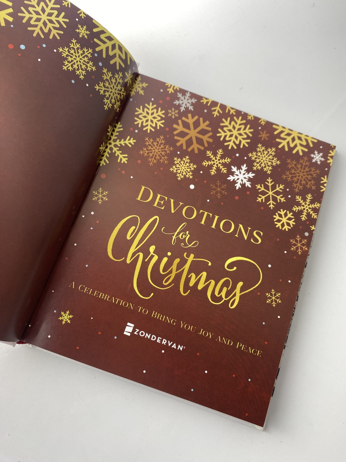 Devotions for Christmas Zondervan Hardcover Christian Holiday Book Joy Peace Gif