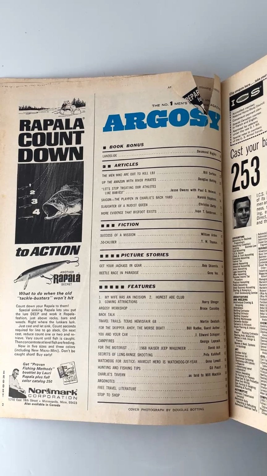 Argosy April 1968 The Plots to Murder LBJ Illustrated Magazine