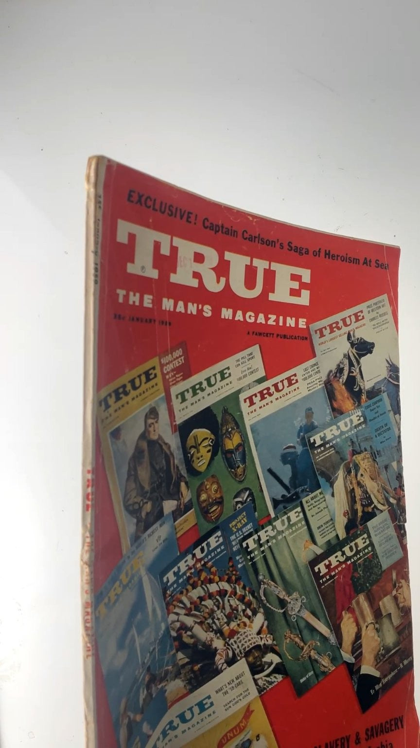 True The Man's Magazine January 1959 Slavery & Savagery Saudi Arabia