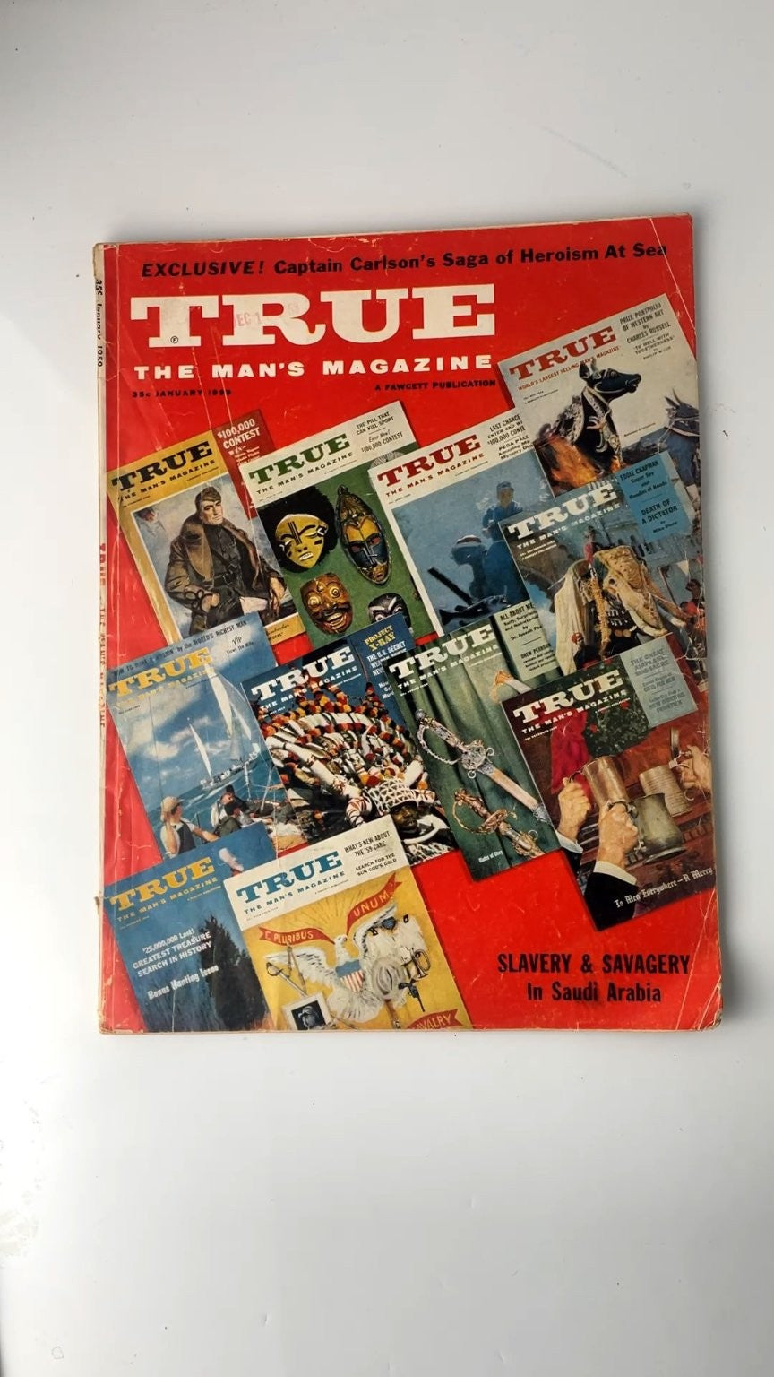 True The Man's Magazine January 1959 Slavery & Savagery Saudi Arabia