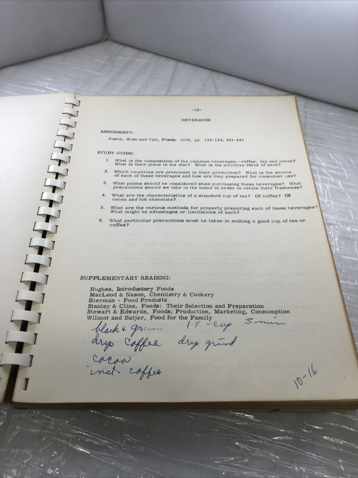 Vintage Rare Spiral Bound 1958 University Of Nebraska Home Economic Lab Cookbook