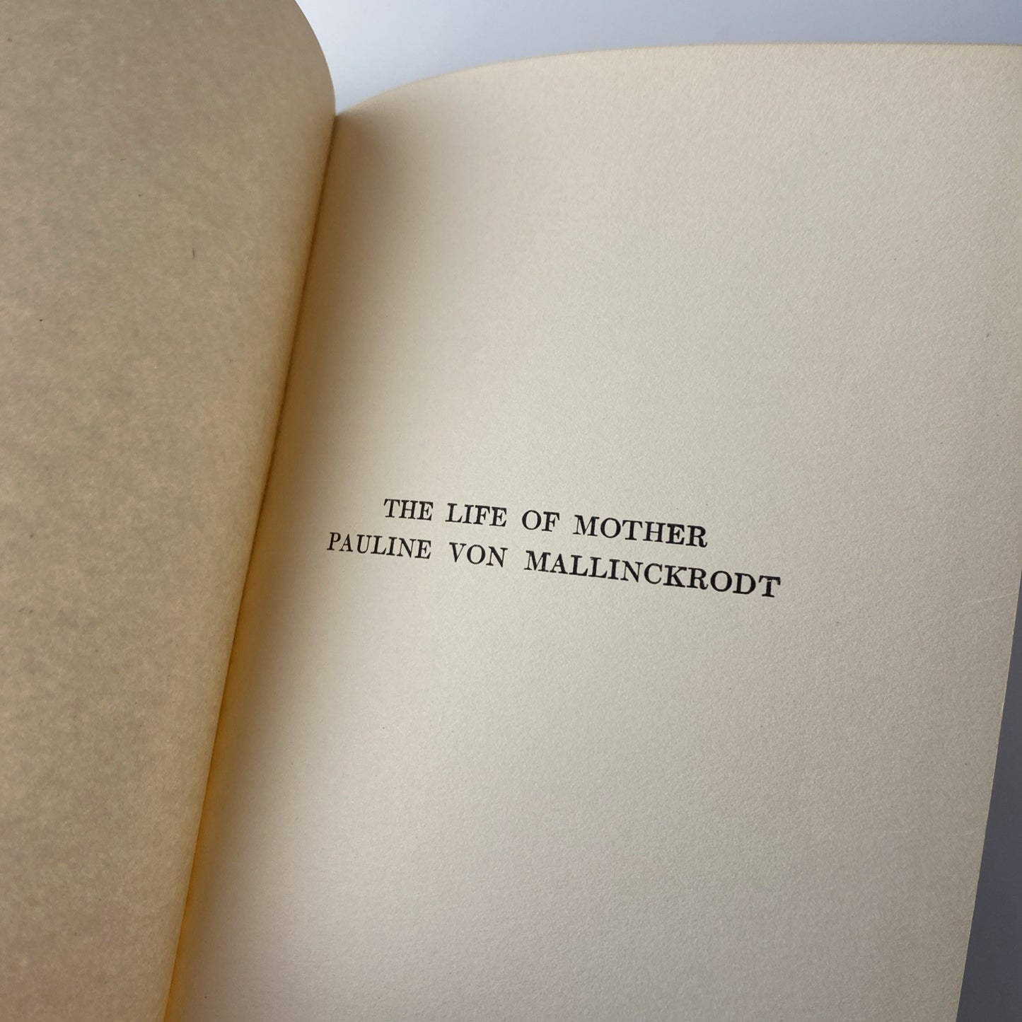 Rare Antique Biography Of A Nun. The Life Of Mother Pauline Von Mallinckrodt