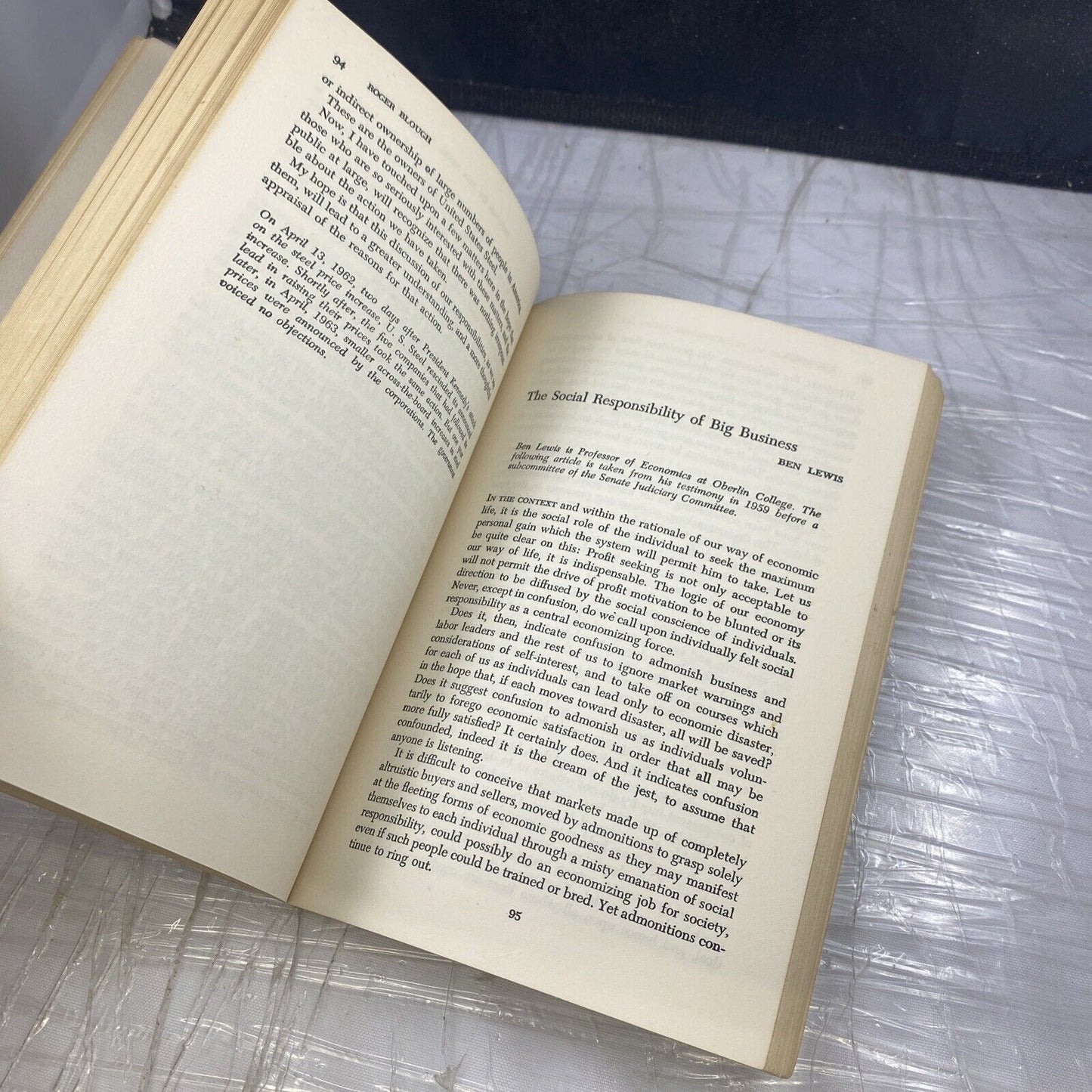 Problems of the Modern Economy: Monopoly Power and Economic 60s Vtg Paperback