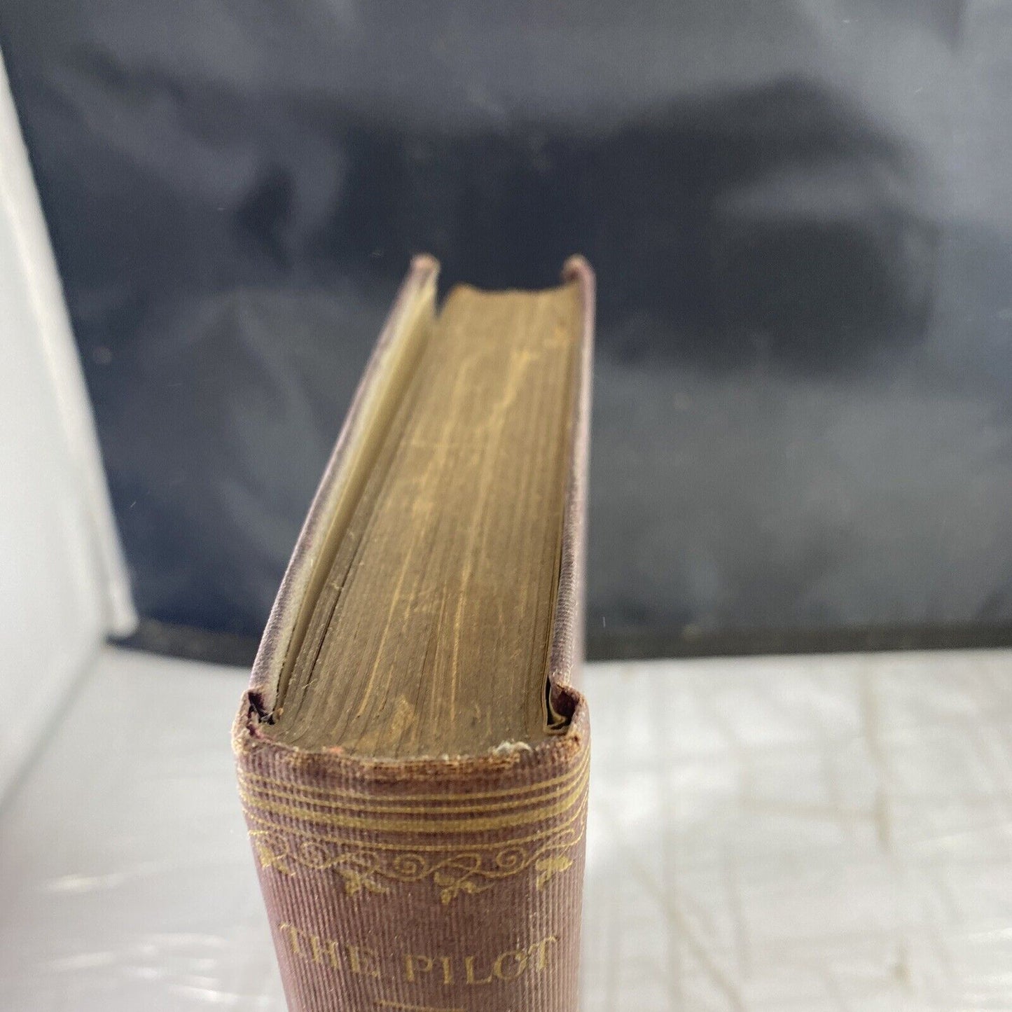 The Pilot: A Tale of the Sea by James Fenimore Cooper Vintage Hardcover Old Aged