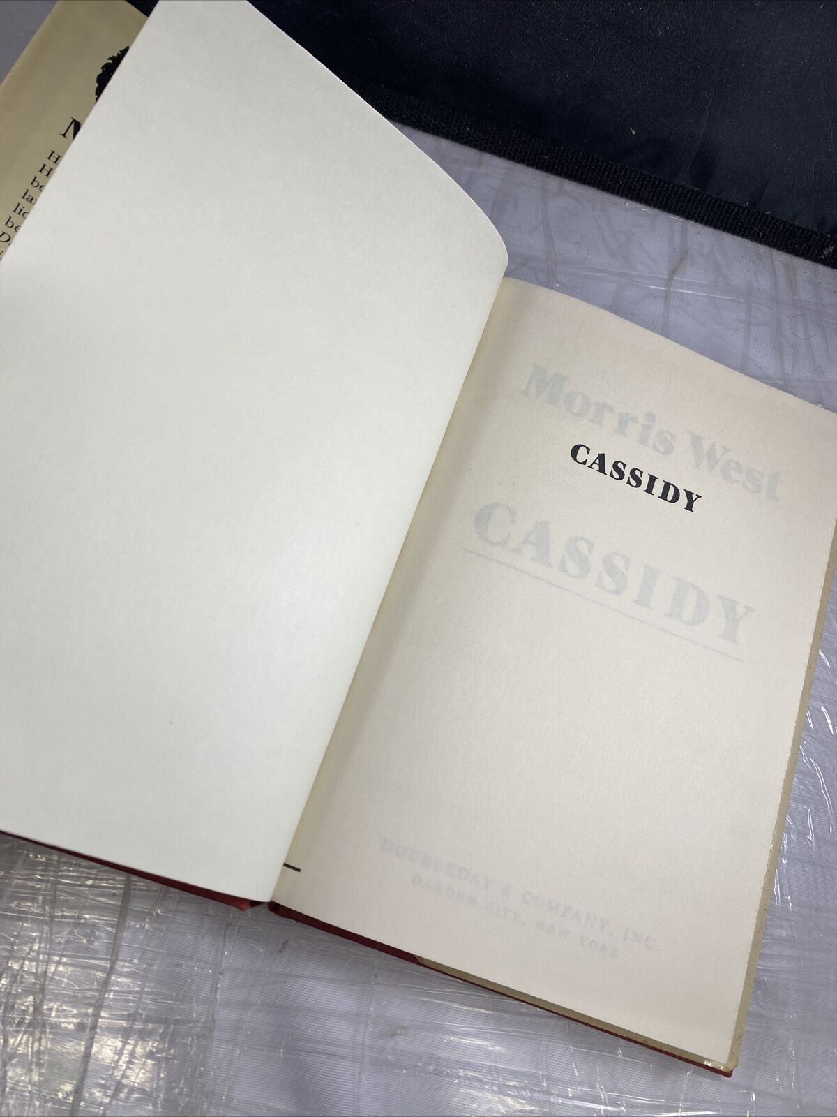 Cassidy by West, Morris Hardcover Book Club Edition Vintage 80s Mystery Clean