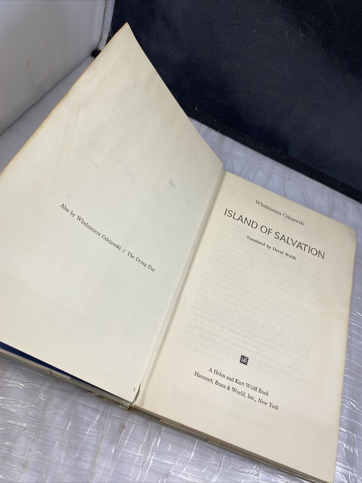 Wlodzimierz Odojewski ISLAND OF SALVATION FIRST EDITION Vintage 60s Rare Novel