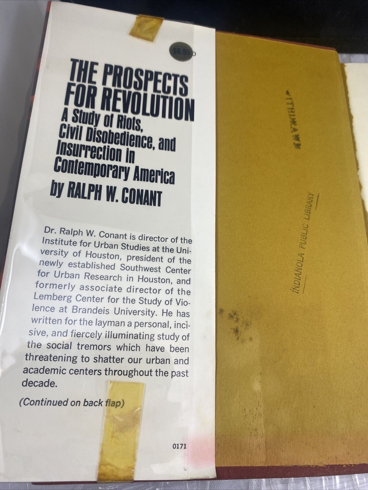 Ralph W. Conant THE PROSPECTS FOR REVOLUTION 1st Edition Ex. Library