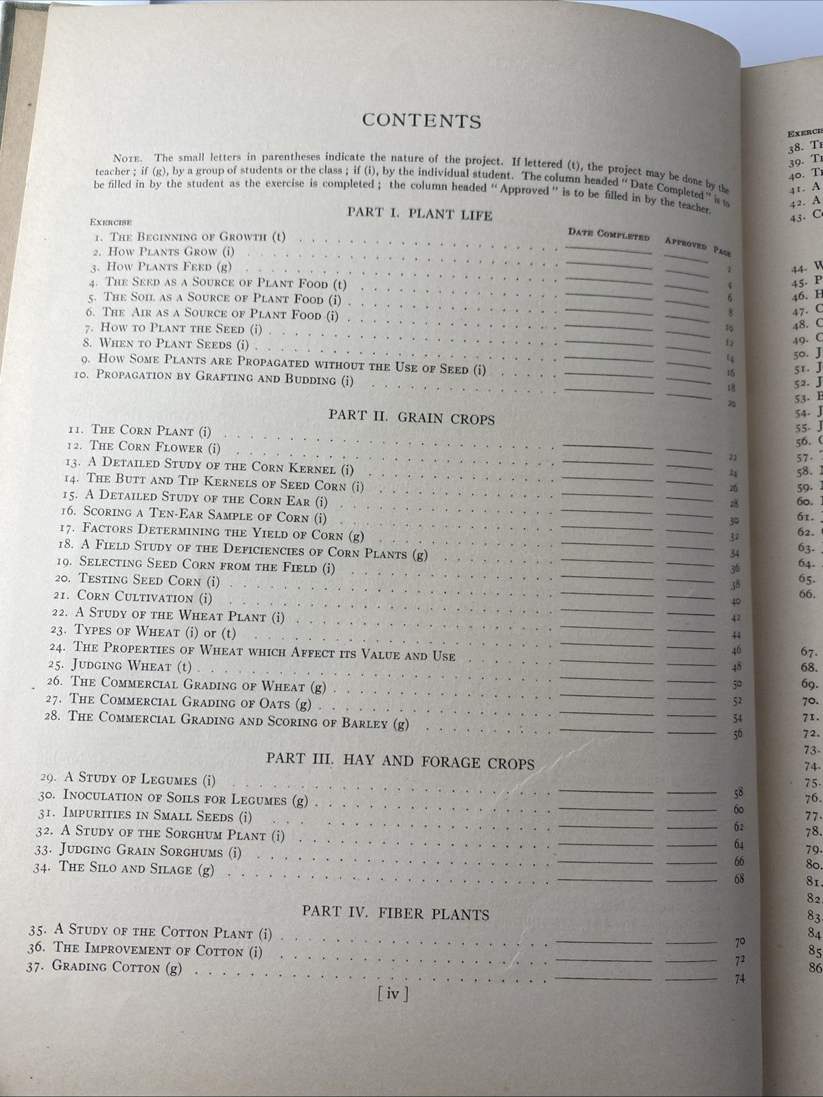 Agricultural Laboratory Exercises Home Projects- Waters / Elliff- 1920s textbook