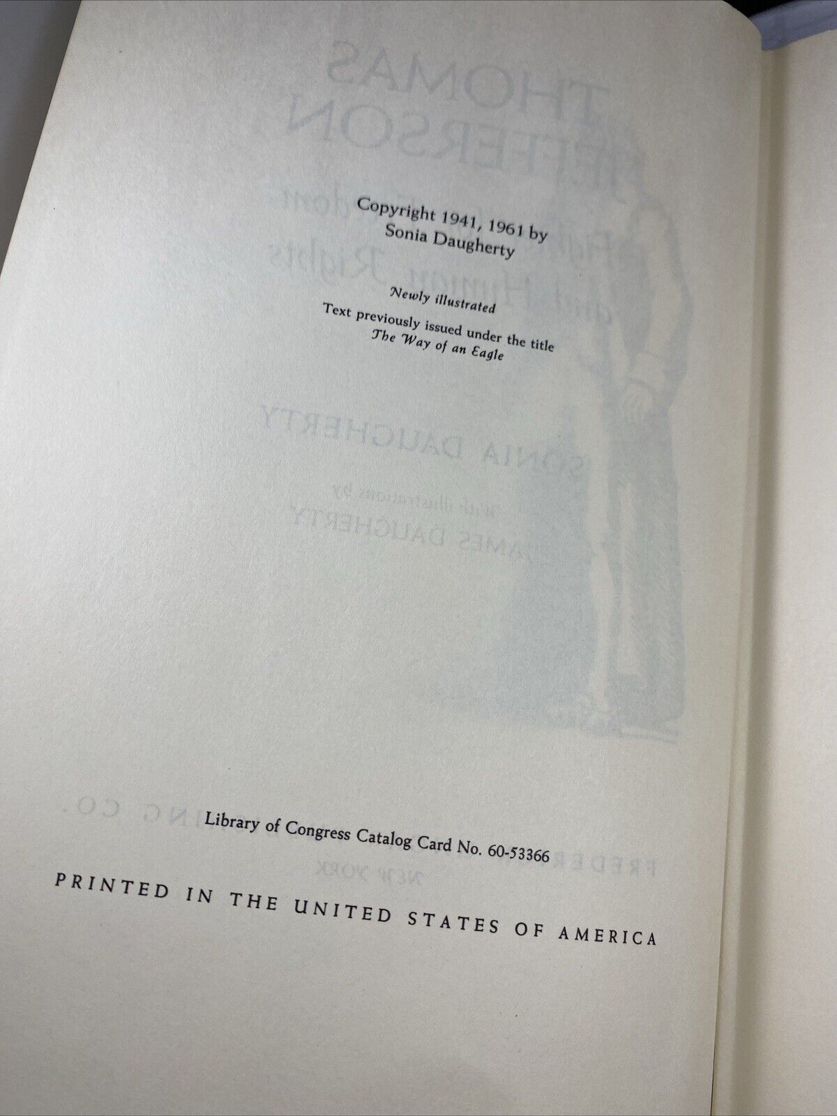Thomas Jefferson: Fighter for Freedom and Human Rights by Daugherty, Sonia Fred