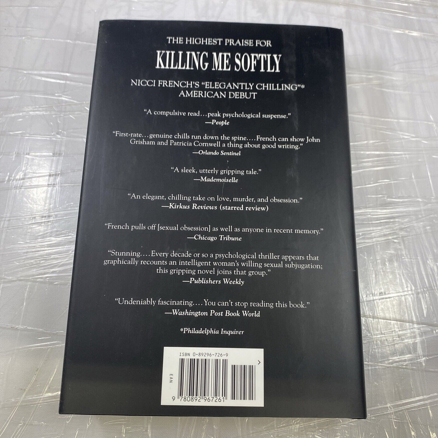 Nicci French Beneath The Skin Hard Cover DJ Very Good First Print