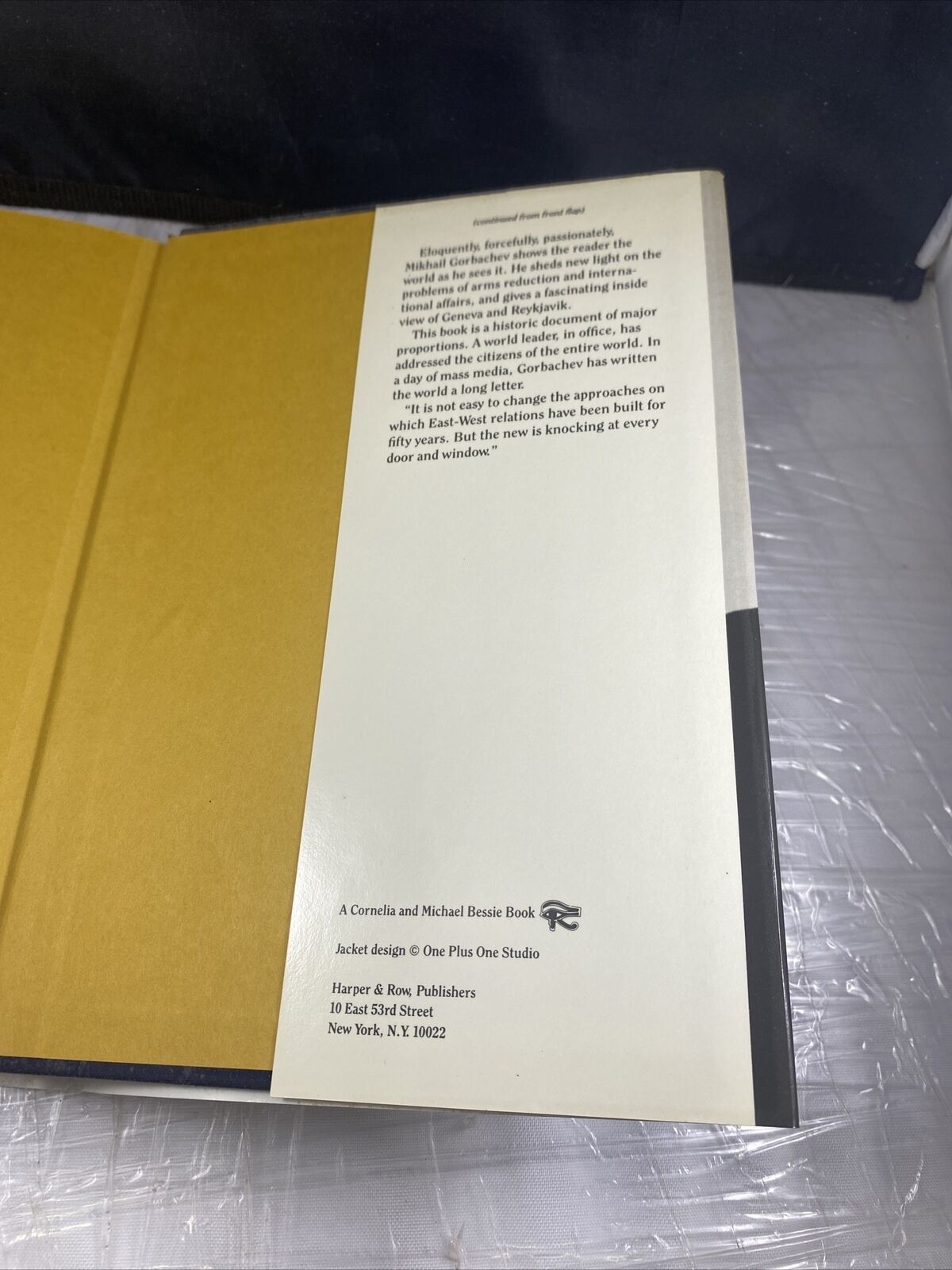 Rare - Mikhail Gorbachev Perestroika, 1st Edition, 1st Printing, Hardcover w/DJ