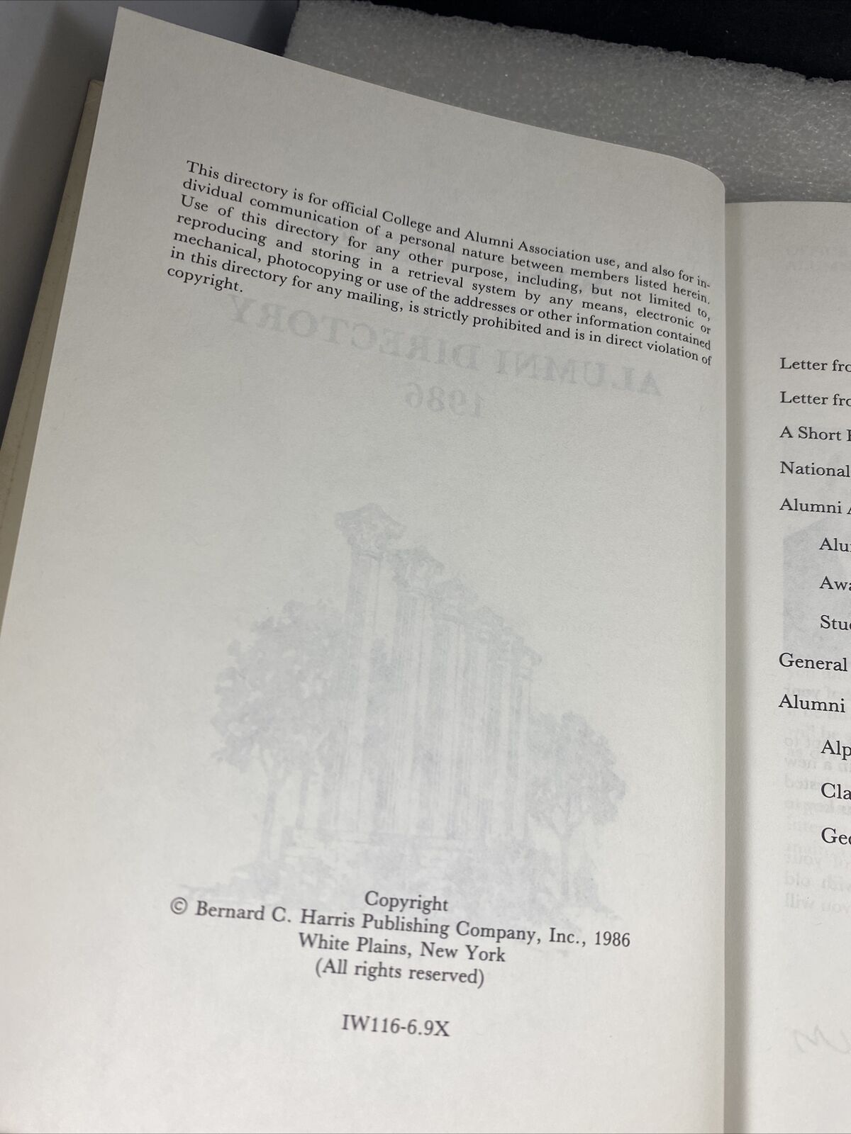1986 westminster college alumni directory book Vintage 80s Fulton Missouri