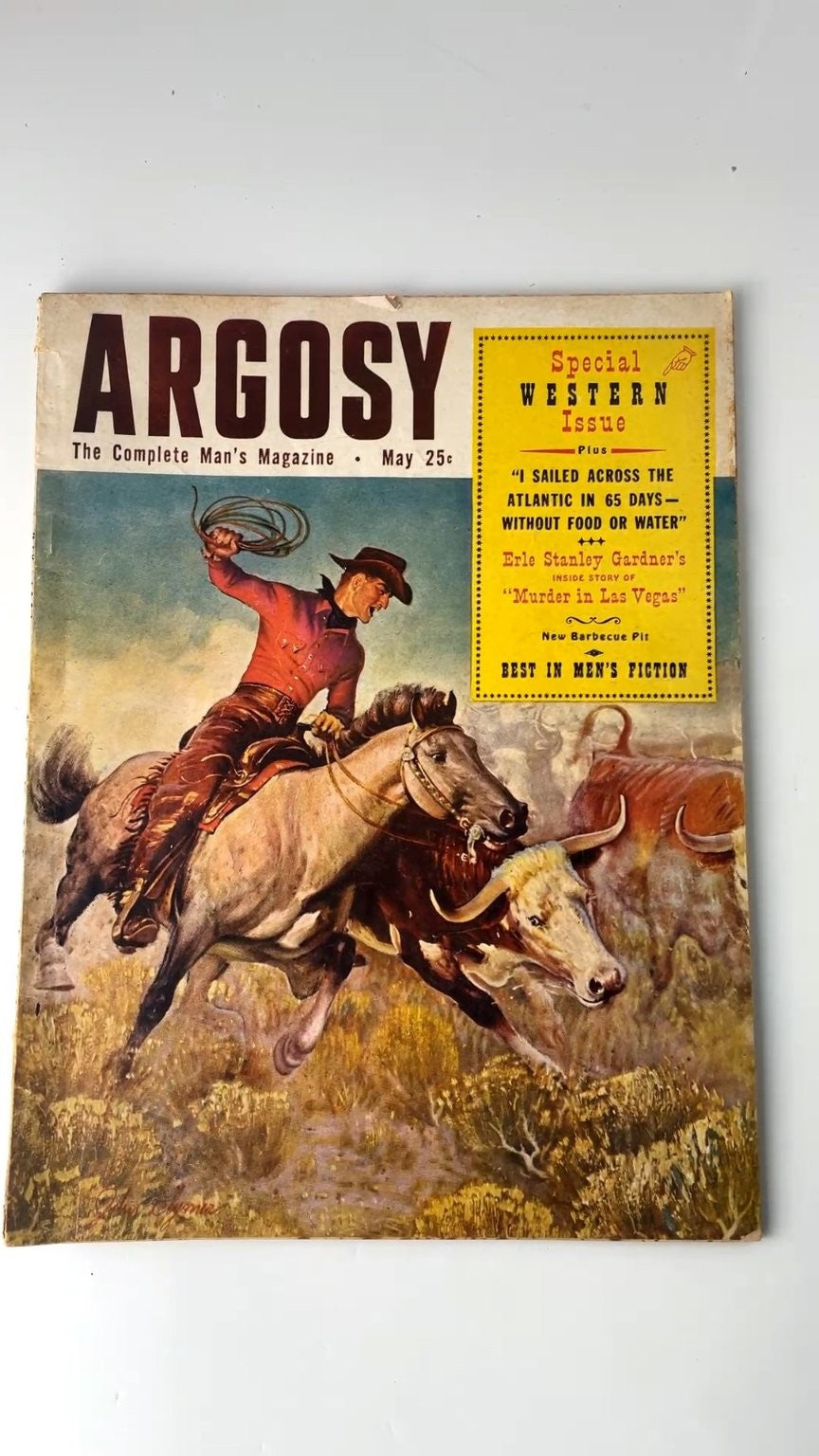 Argosy May 1954 Special Western Issue Illustrated Men's Magazine