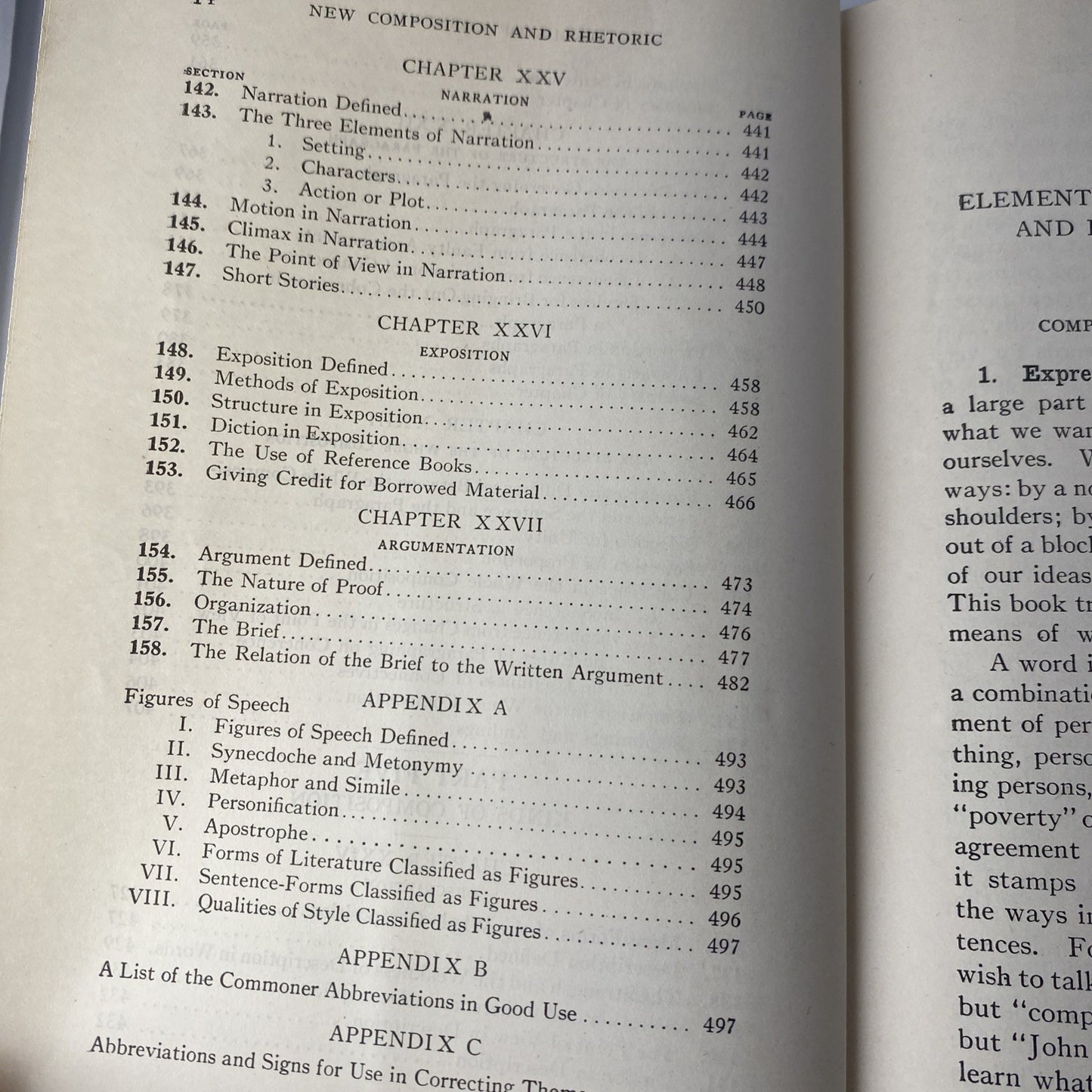 New Composition and Rhetoric Antique English Writing School Book 1911 Hardcover)