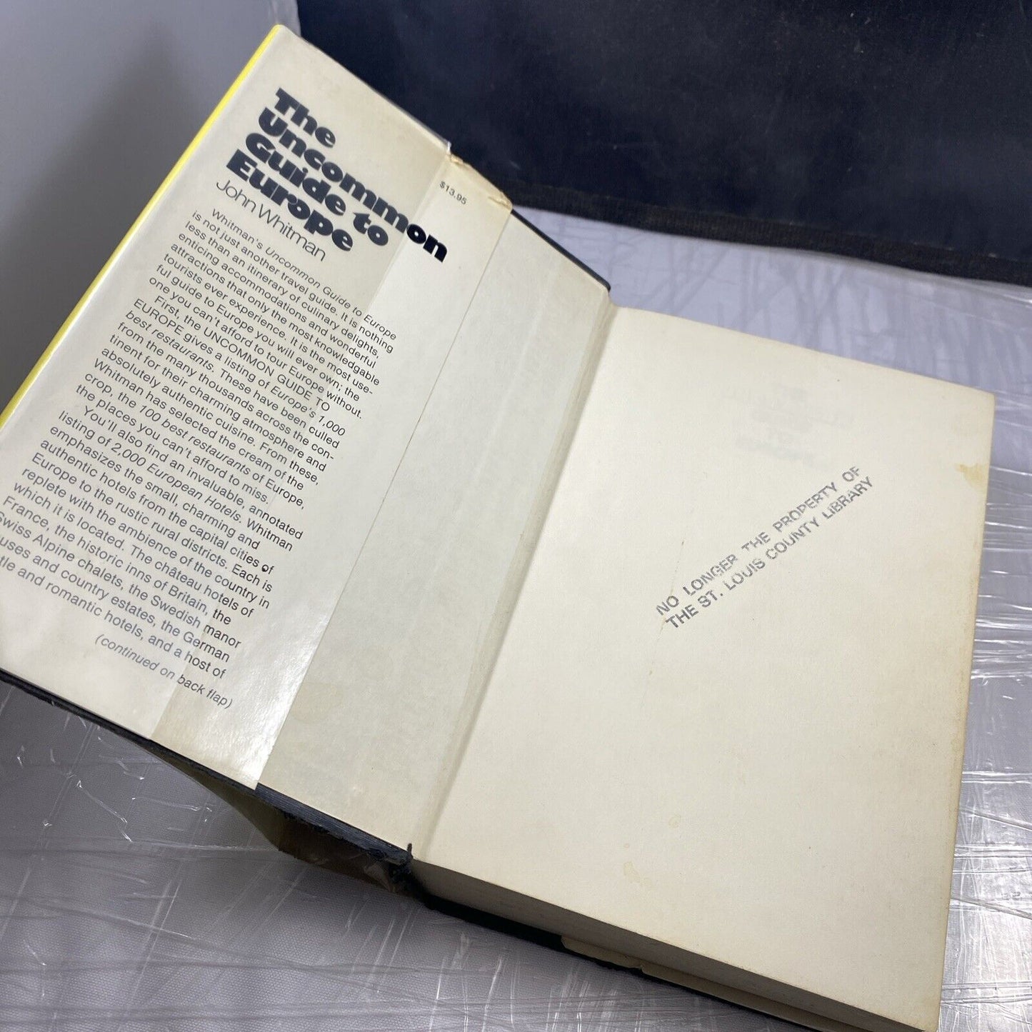 The uncommon guide to Europe John Whitman Rare Travel Guide Vintage Ex Library