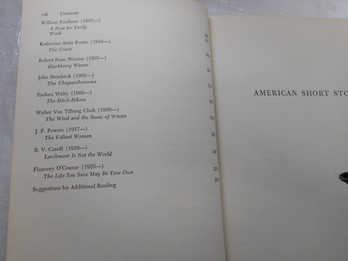 Crowell American Short Stories West Hardcover Book Vintage 1959 box15
