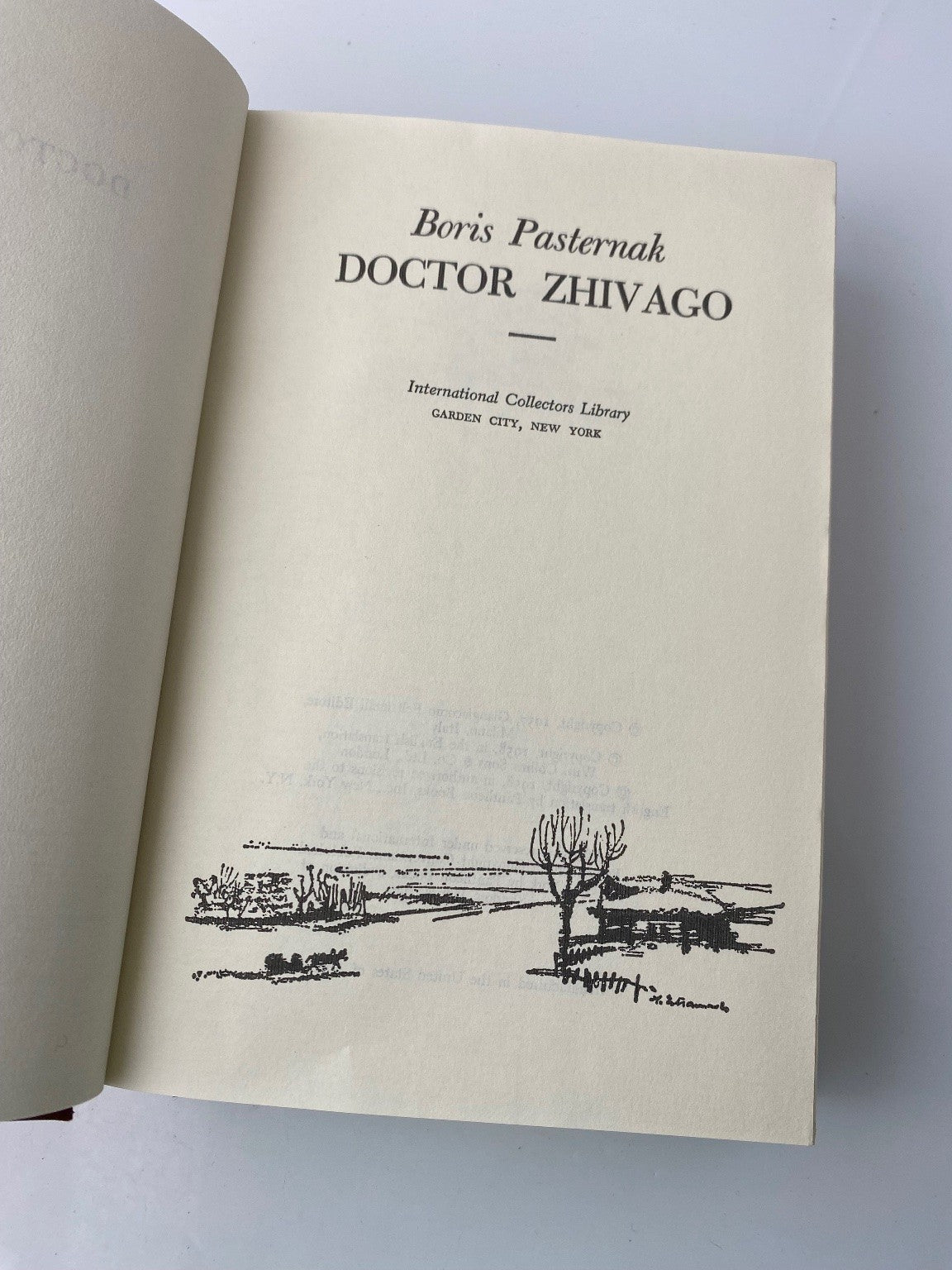 Doctor Zhivago Boris Pasternak 1958 Illustrated Intl Collectors Library
