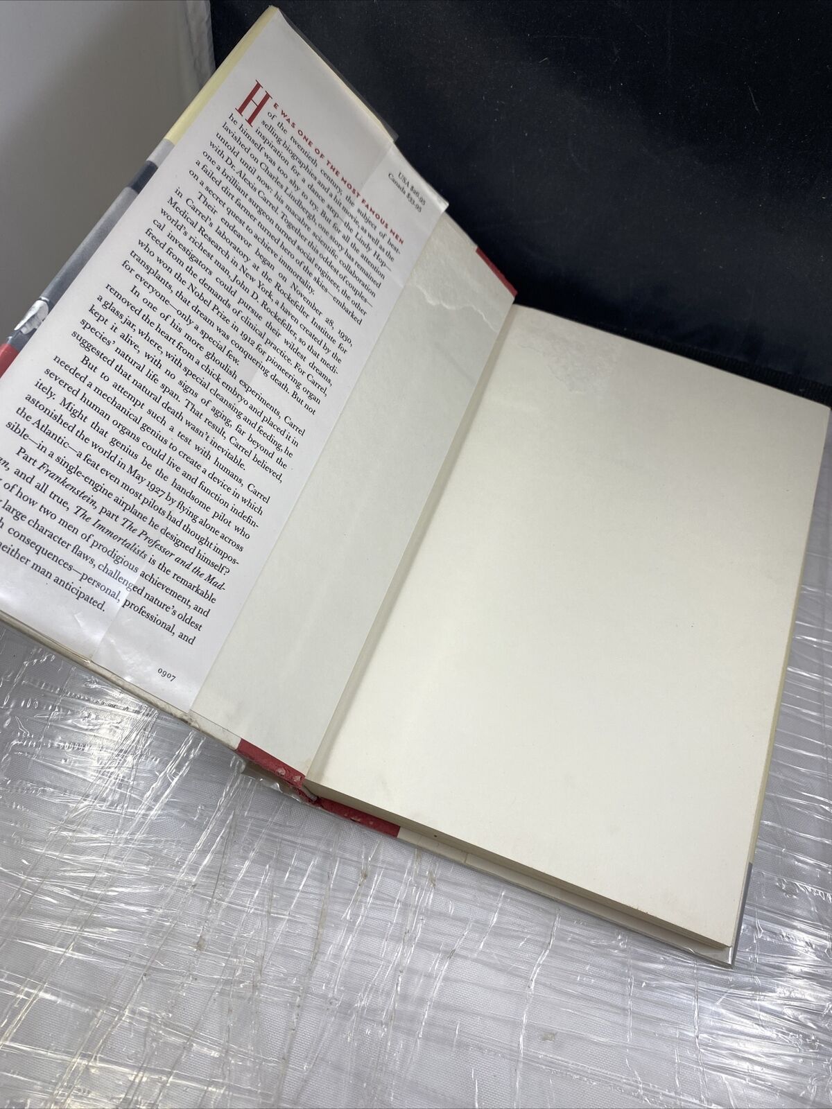 The Immortalists: Charles Lindbergh, Dr. Alexis Carrel, Eternal Life First Ed