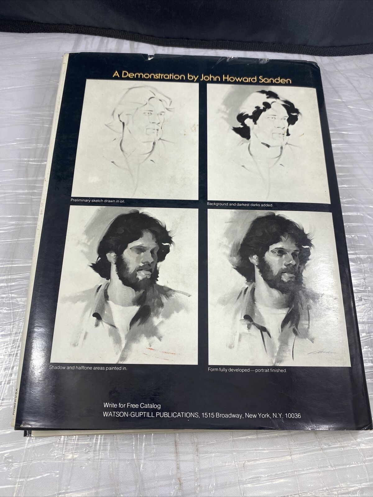 Painting Men's Portraits by Joe Singer, 70s Vintage Art Painter Book
