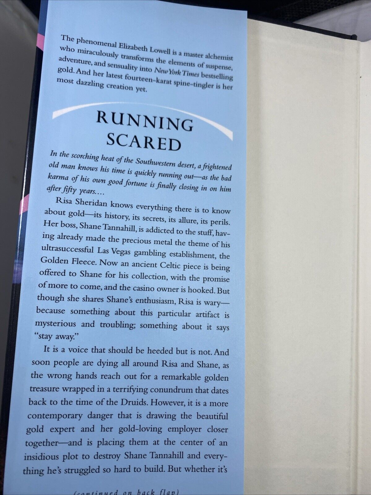 Running Scared - Hardcover By Lowell, Elizabeth - VERY GOOD NO MARKS