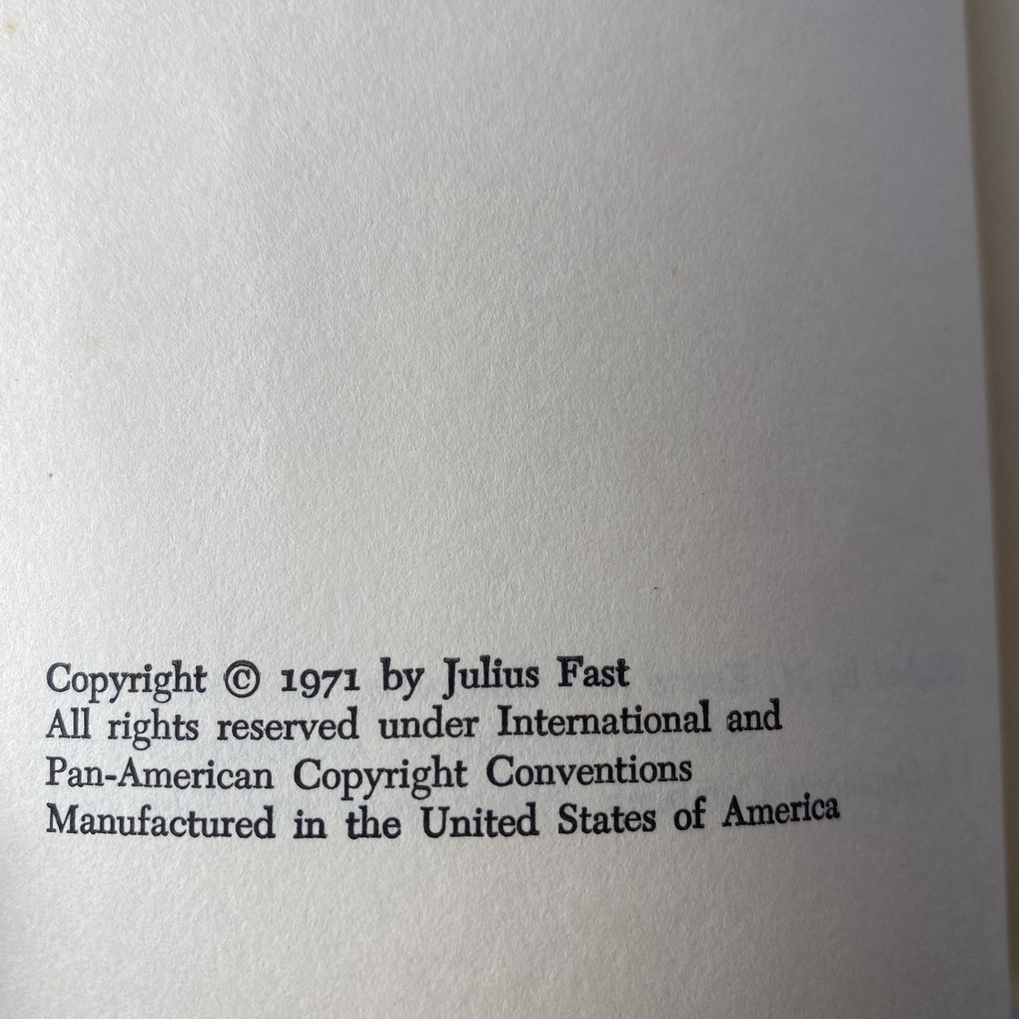 Julius FAST / Incompatibility of Men and Women 70s Dating Advice. Vintage