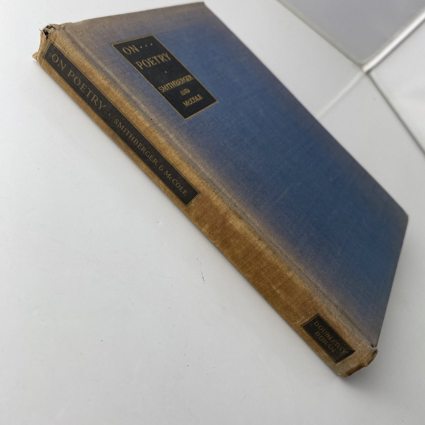 On Poetry Smithberger McCole 1931 Fifth Printing Poetry Doubleday
