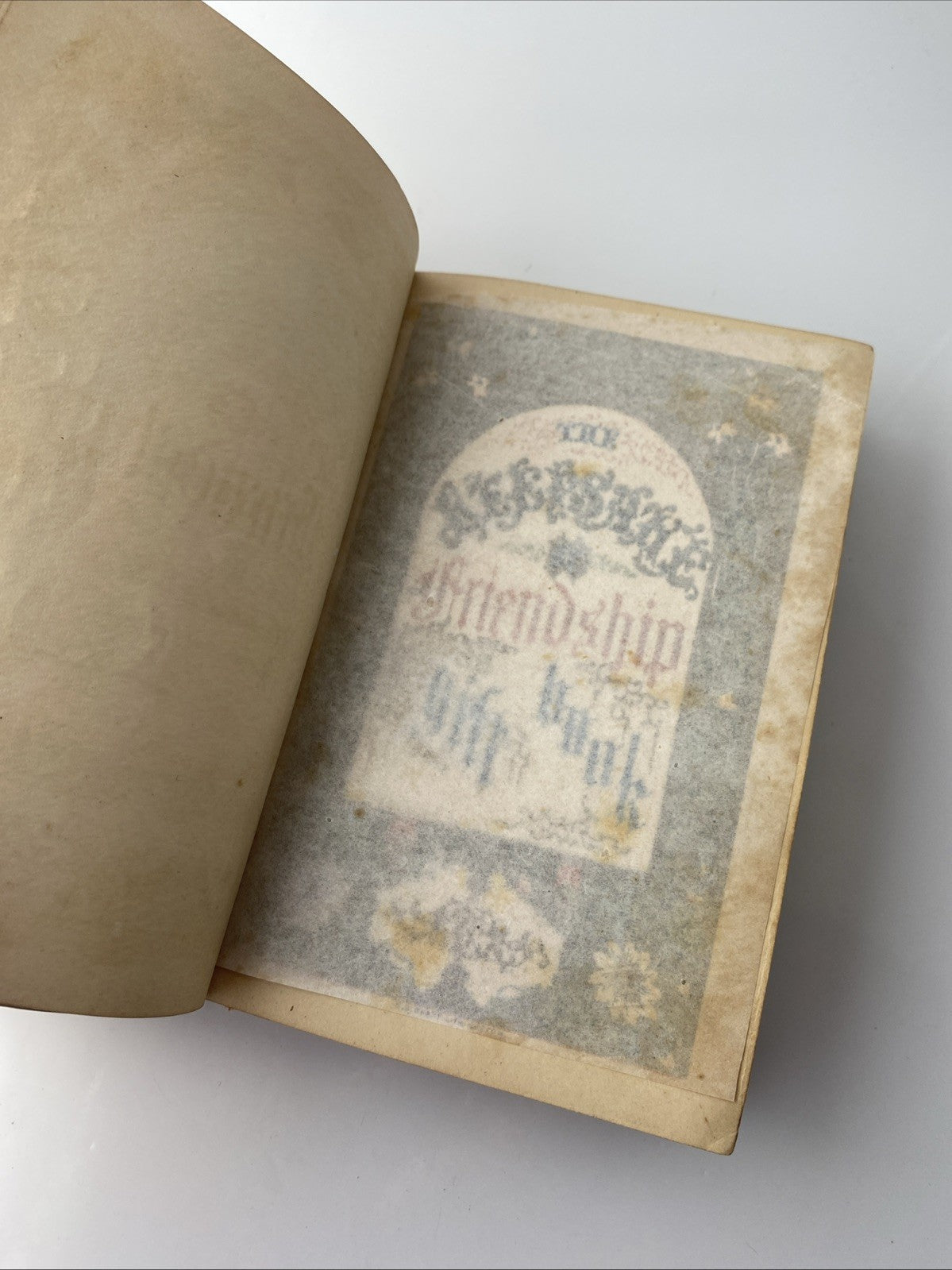 Antique Red Gilded Cover 1853 The Keepsake Of Friendship A Gift Book Hardcover