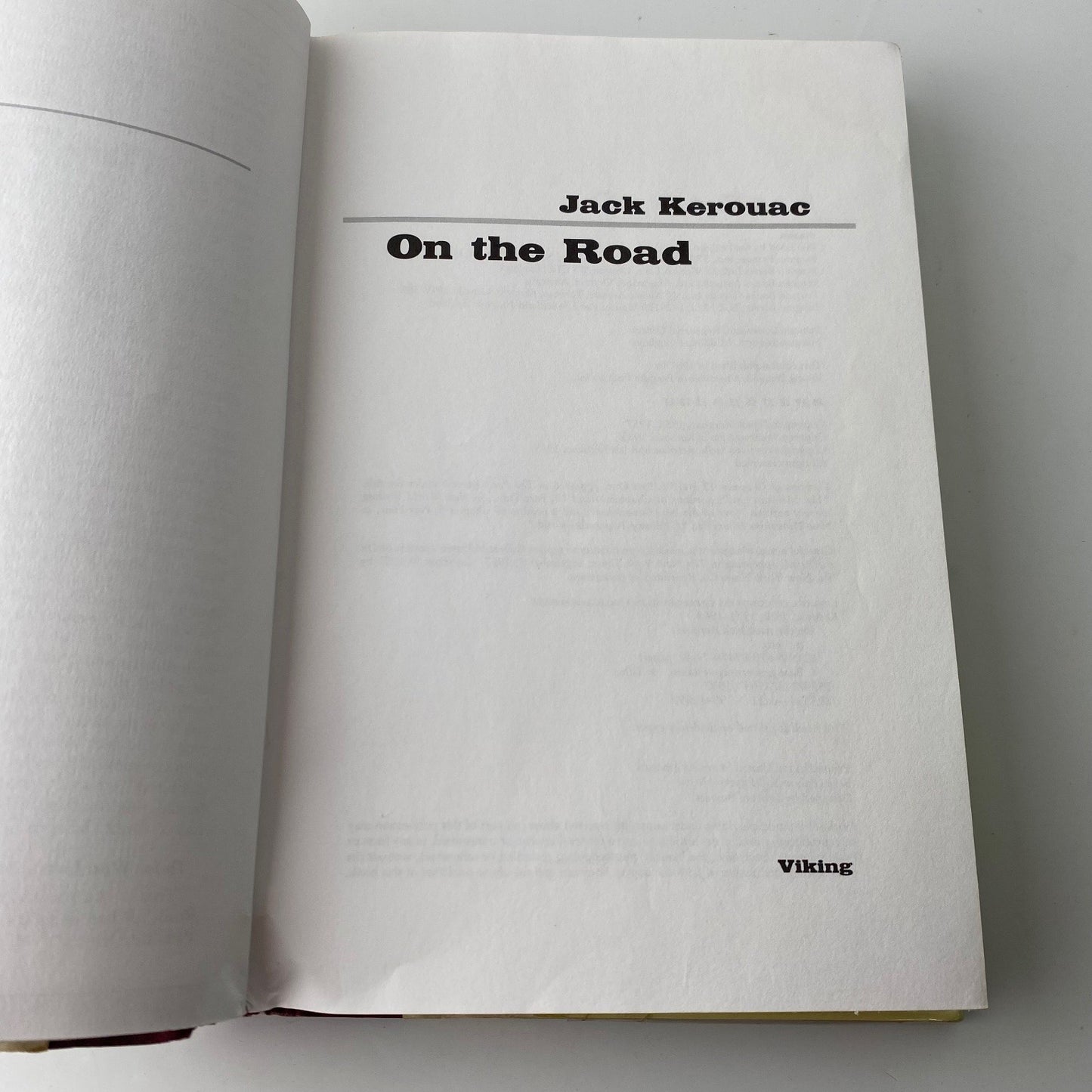 On the Road Jack Kerouac 1997 40th Anniversary Edition Viking Fiction travel