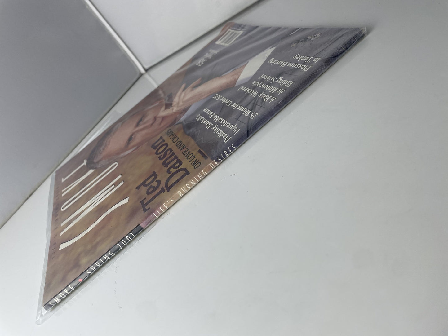 Vintage SMOKE Magazine Spring 2001 Ted Danson Cover Cigars Baseball Wine Moto