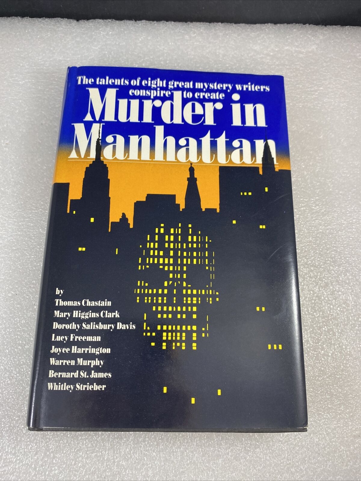 Murder in Manhattan Hardback Book Club Ed. Vintage 80s Mystery Thriller NYC