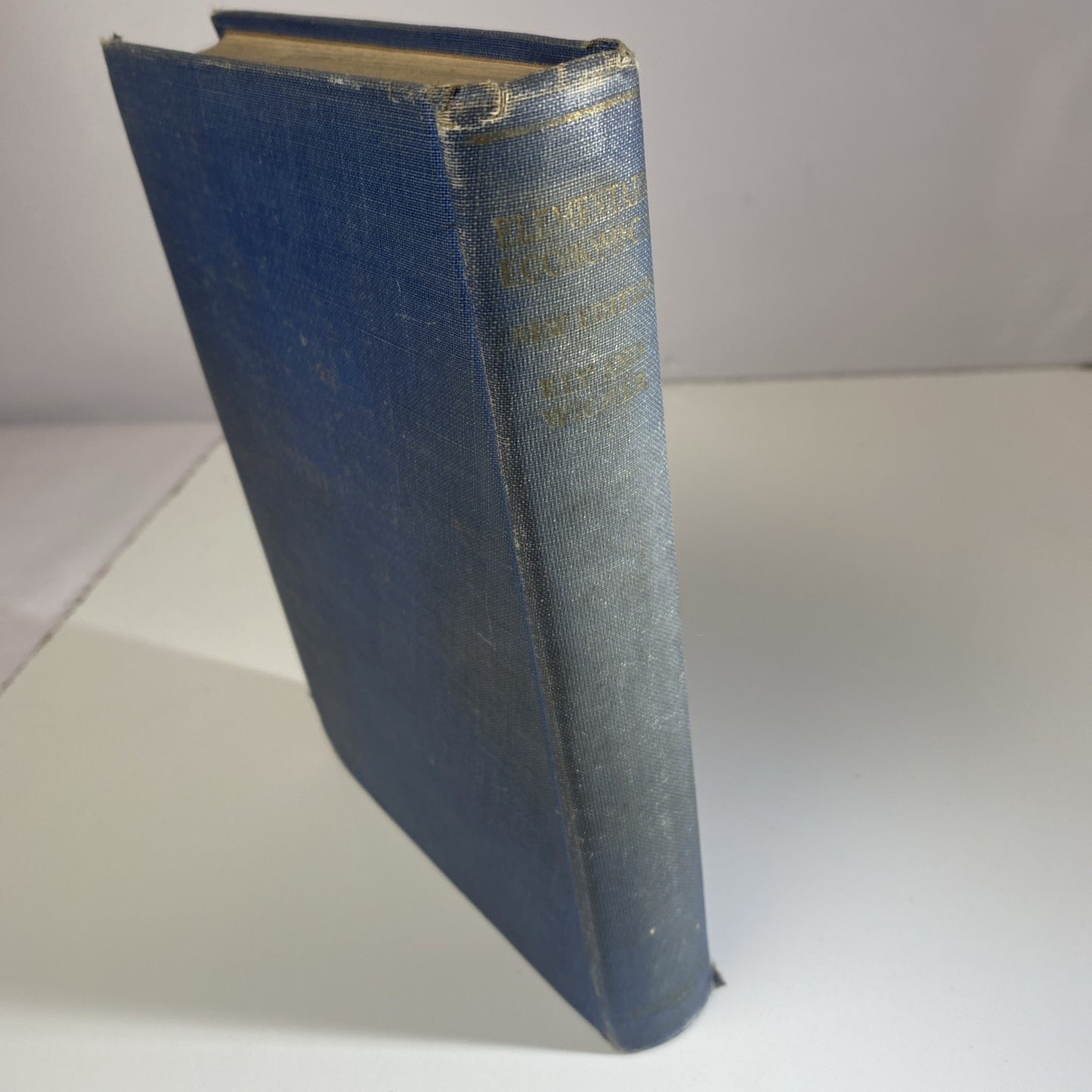 Antique Elementary Principles of Economics by Ely & Wicker 1926 New Edition