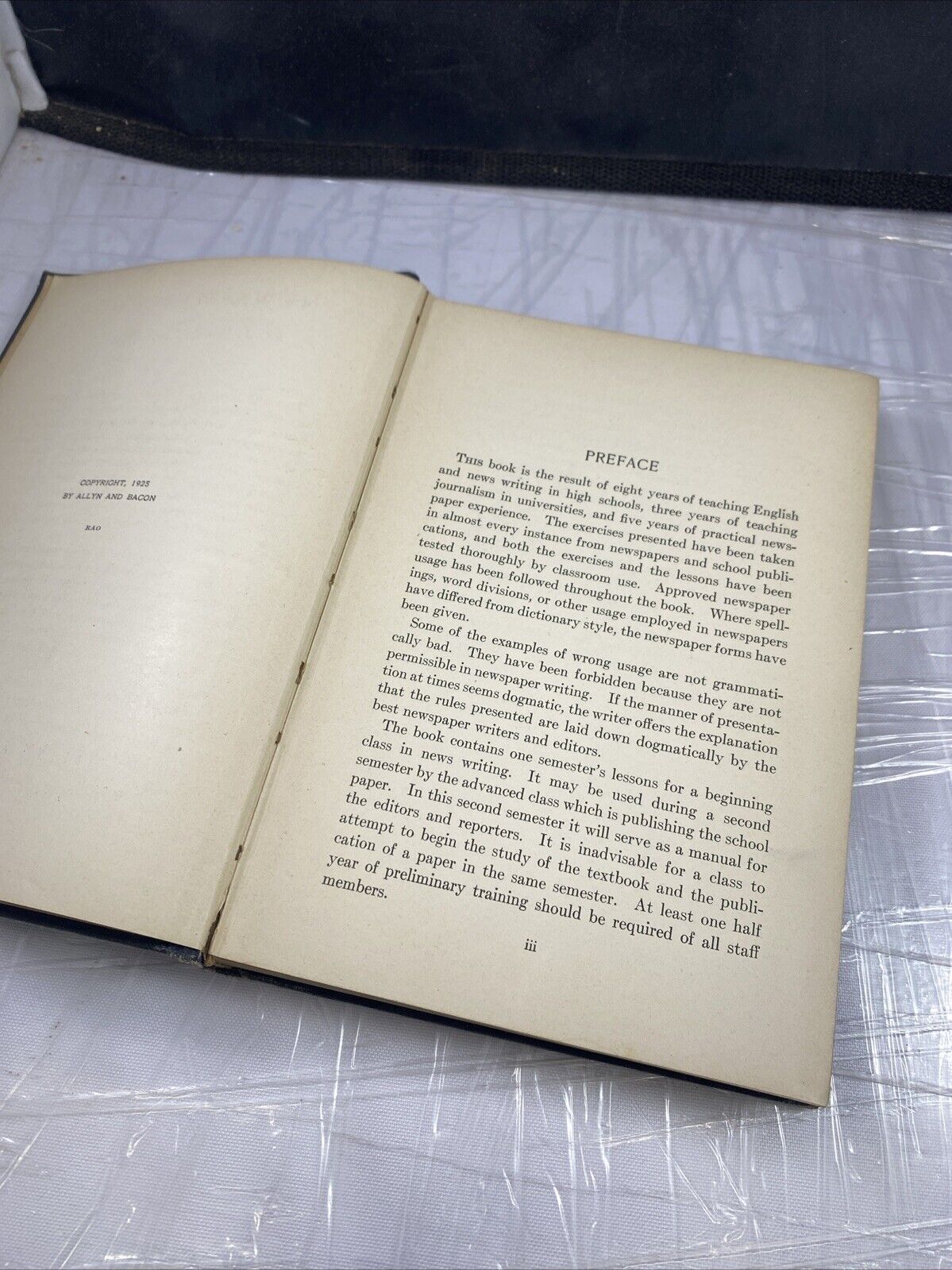 News Writing For High Schools by Leo Borah 1925 Hardcover Antique Text Book