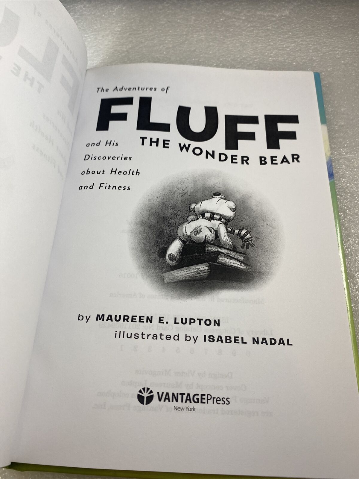 *signed* The Adventures of Fluff the Wonder Bear Rare Health Fitness Children’s