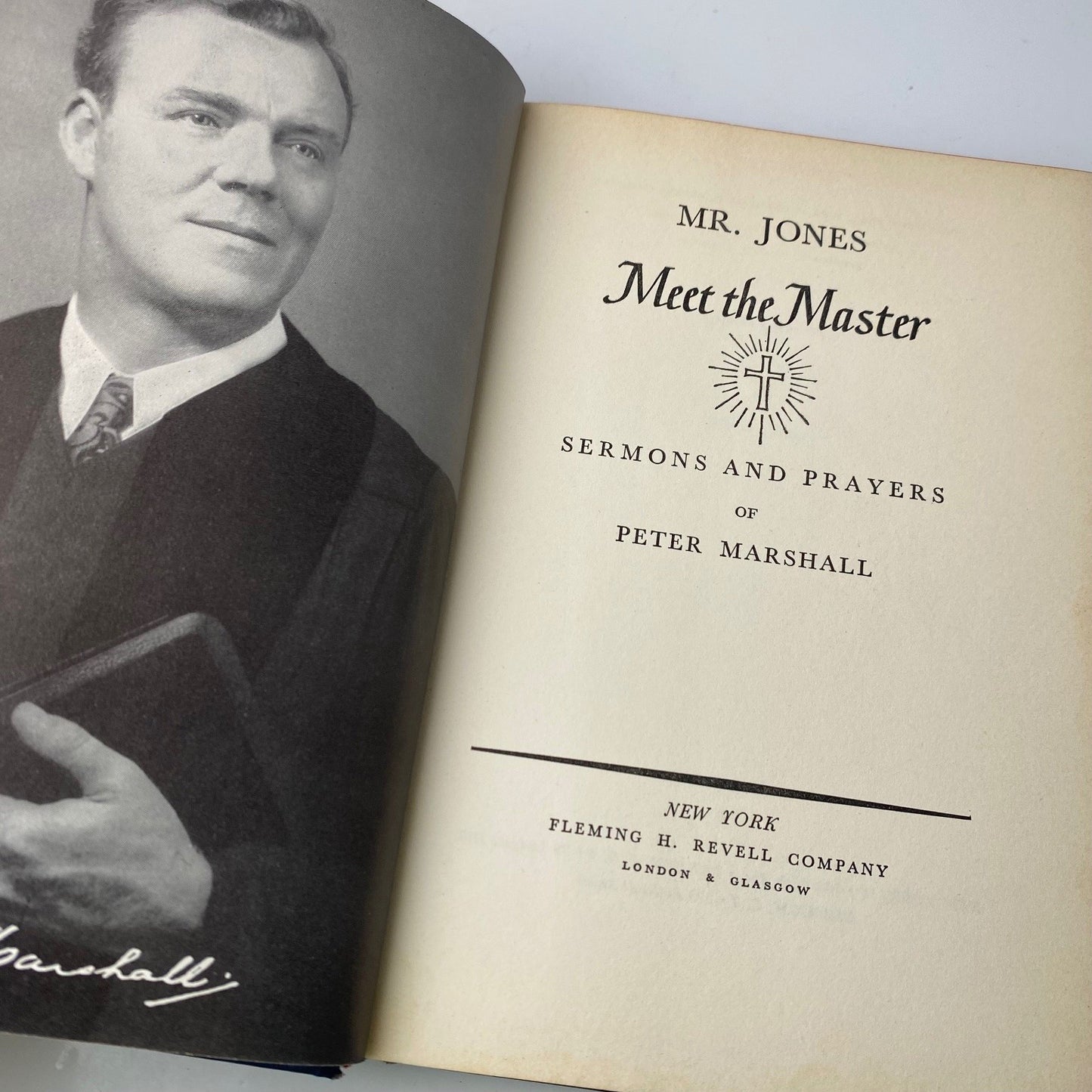 Mr Jones Meet The Master Peter Marshall 1950 45th Printing Sermons