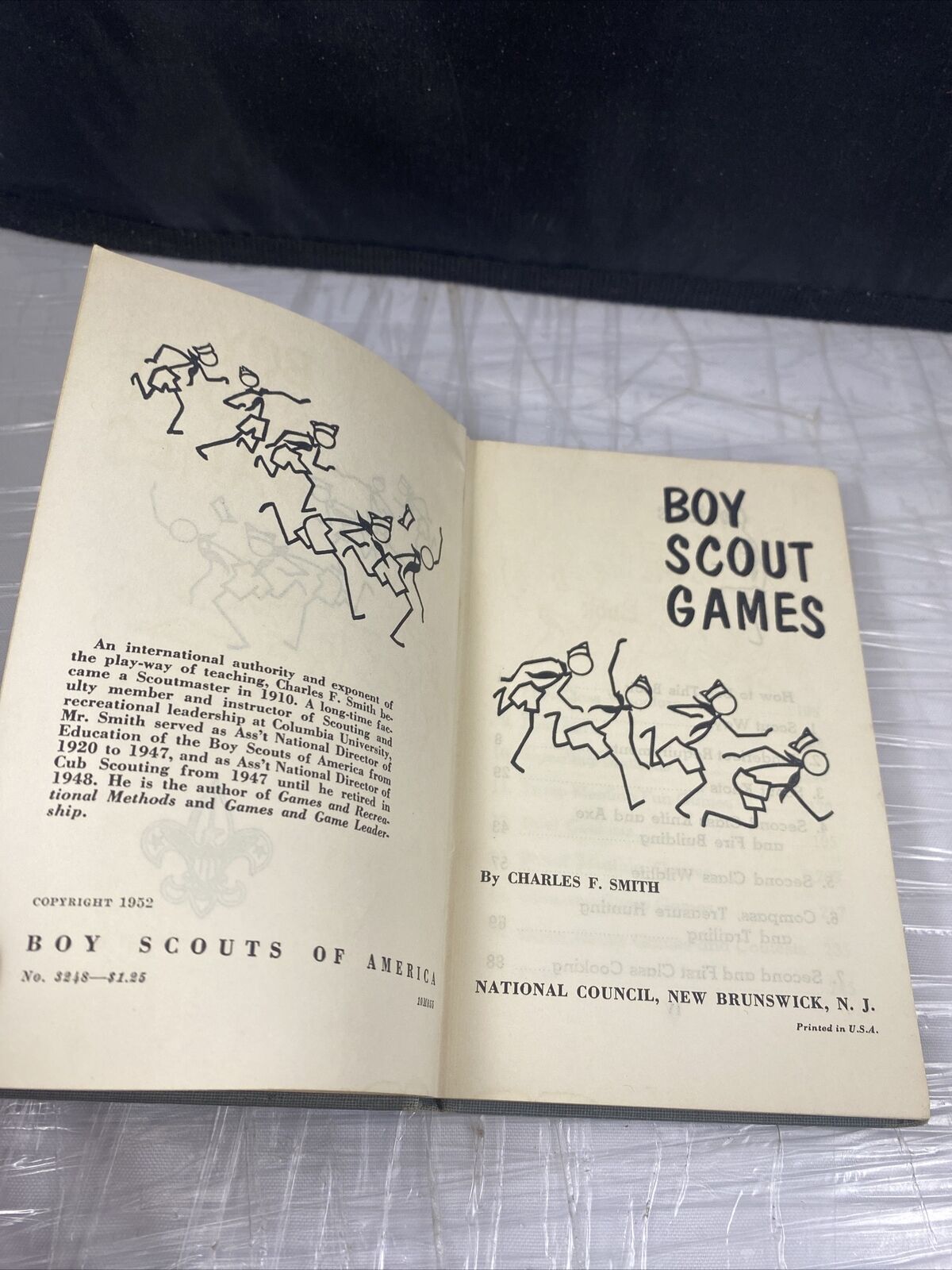 Vintage 50s Boy Scouts Activity Hardcover BOOK BOY SCOUT GAMES 1952