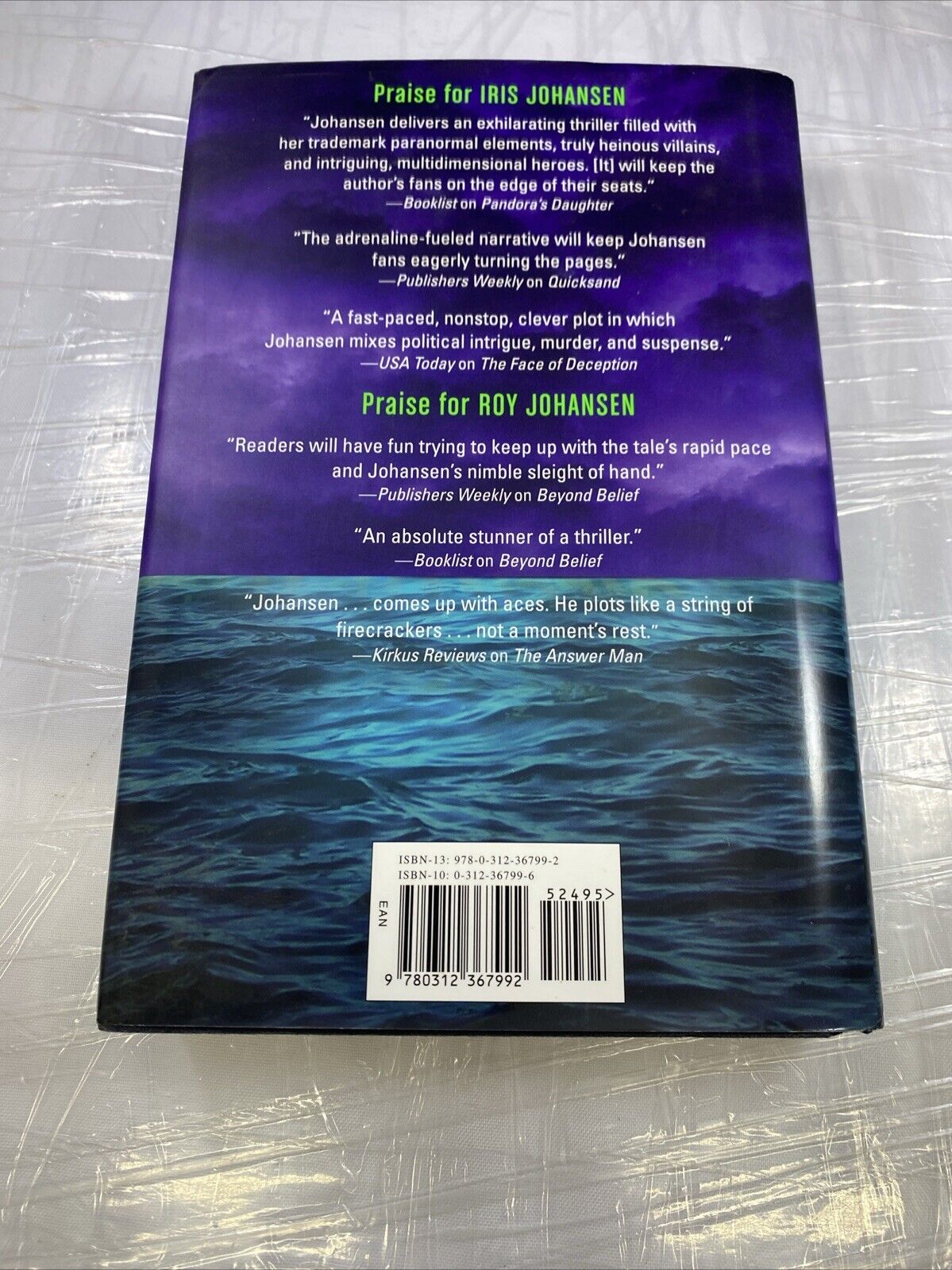 Silent Thunder 1st Print - Iris Johansen, 9780312367992, hardcover VERY GOOD