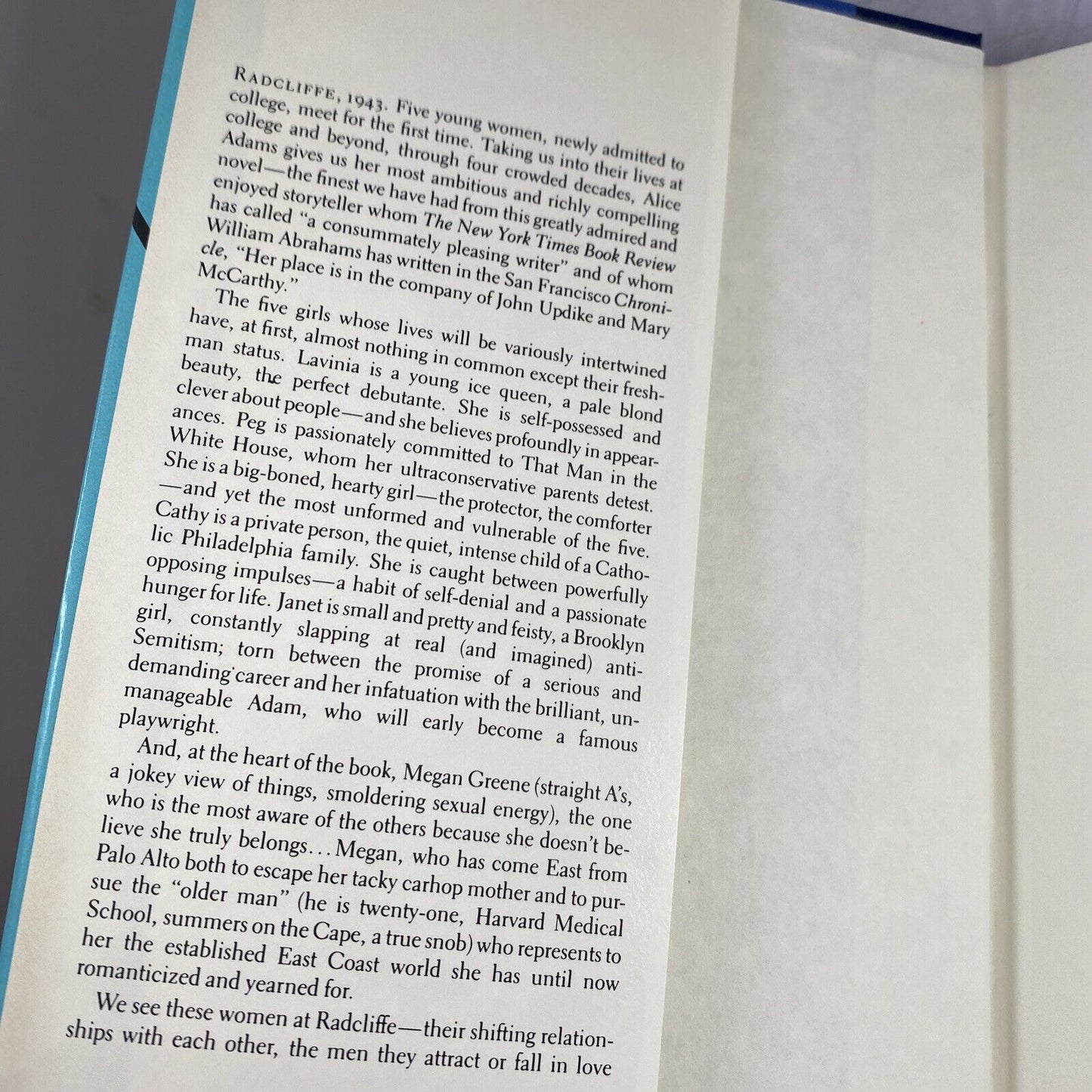 Superior Women : A Novel by Alice Adams Hard Cover 1984 Book Club Ed.