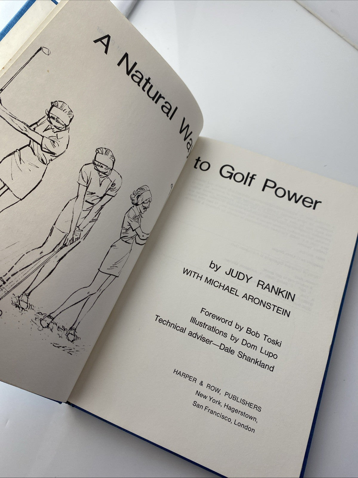 A NATURAL WAY TO GOLF POWER By Judy Rankin - Hardcover *Excellent Condition*