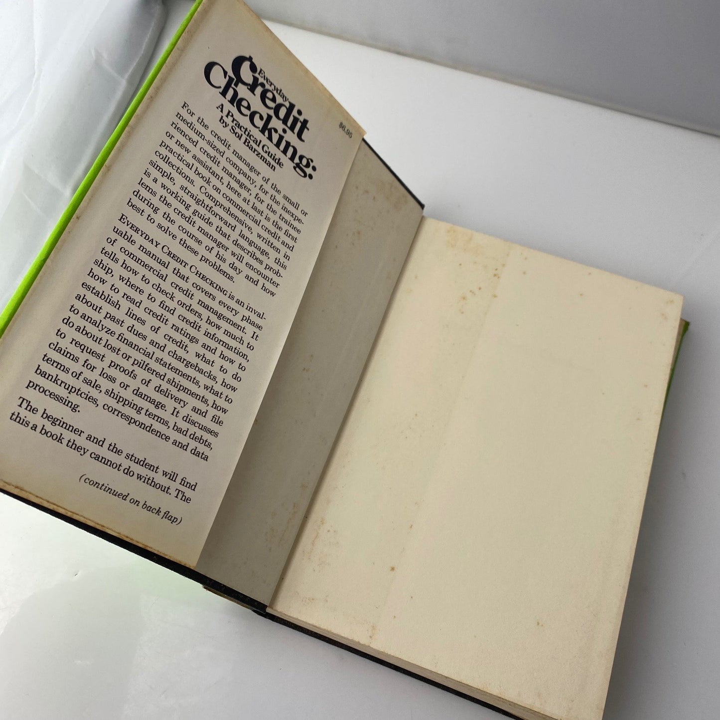 Everyday Credit Checking Sol Barzman 1973 First Edition Guide Crowell