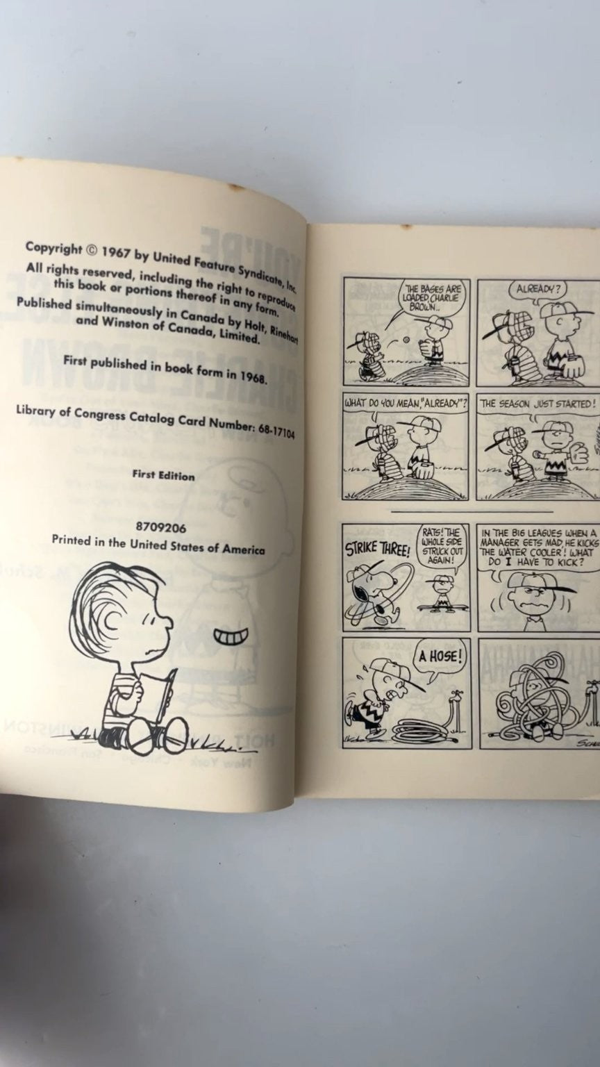 You're Something Else Charlie Brown Charles M Schulz 1st Ed 1968 Peanuts