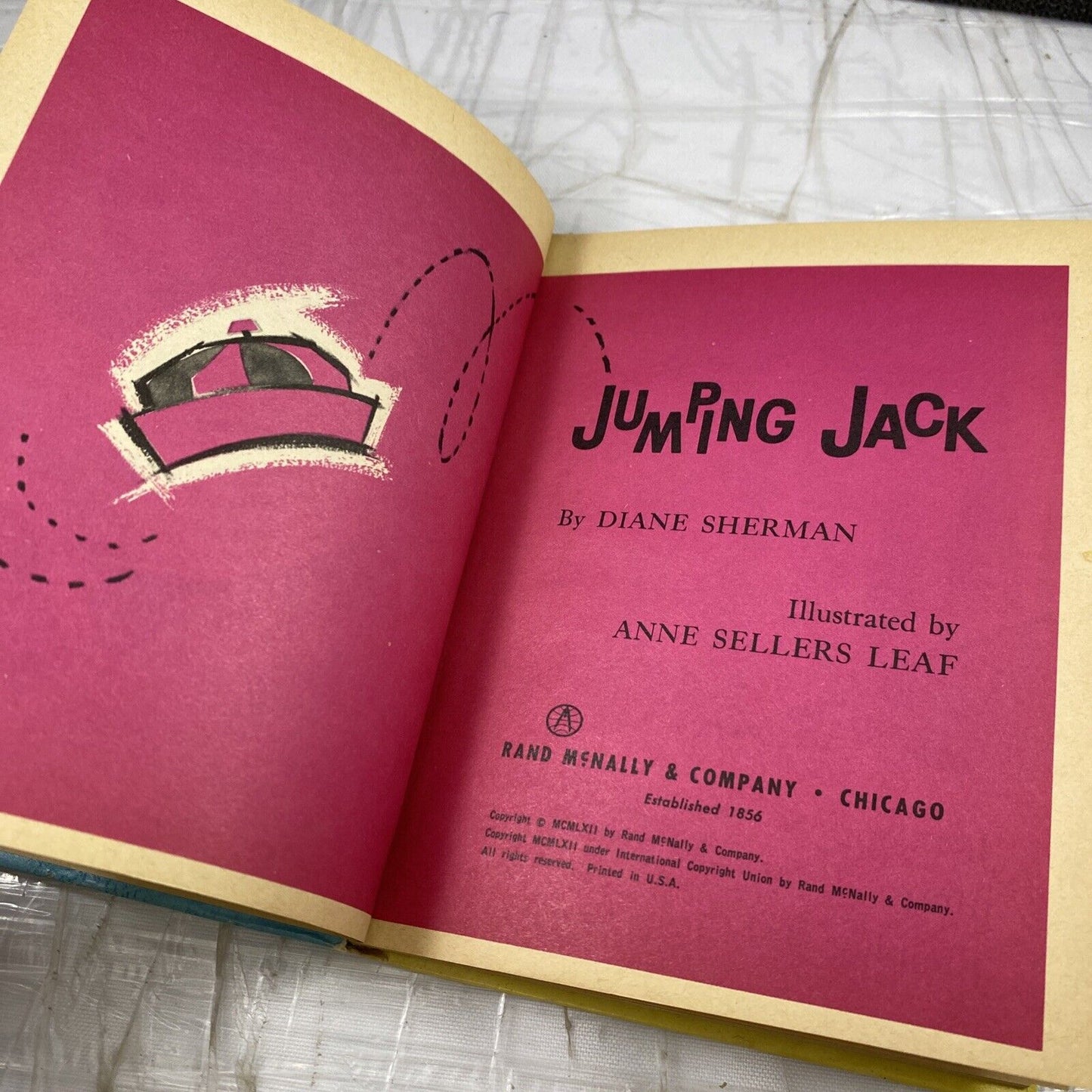 Jumping Jack: Rand McNally Junior Elf Book - 1962 Vintage Rare Kids Book 60s
