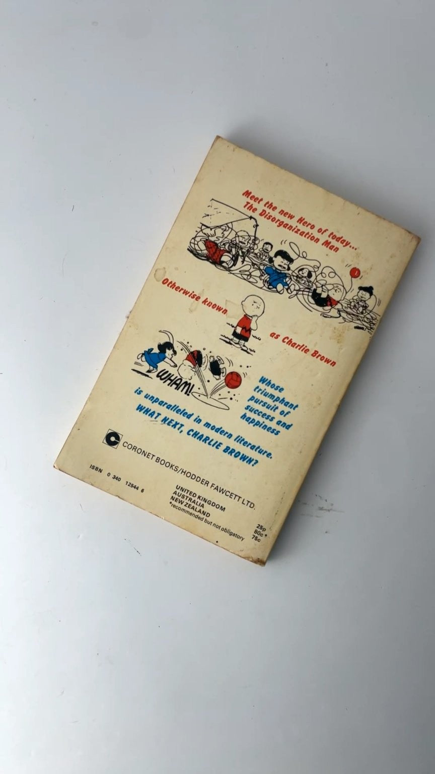 What Next Charlie Brown? by Charles M. Schulz Coronet 1974 Edition