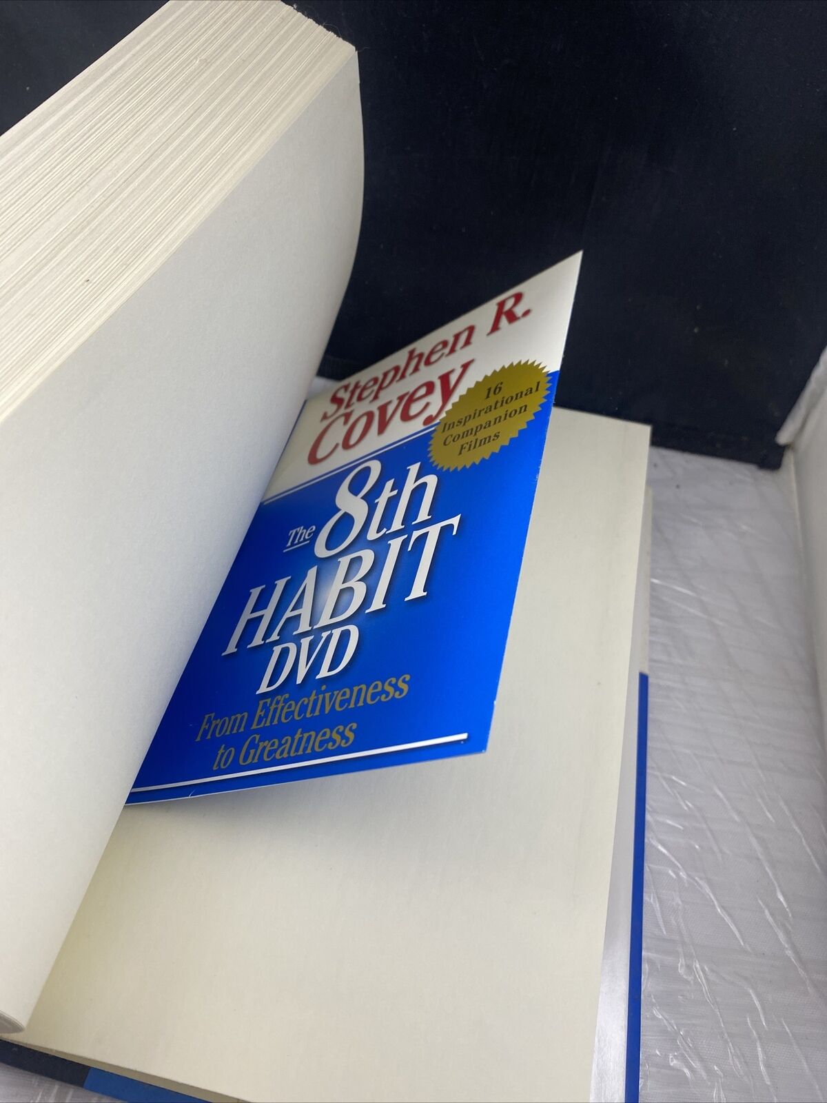 The 8th Habit by Stephen R. Covey Hardcover w/ DVD Vintage Self Help Book