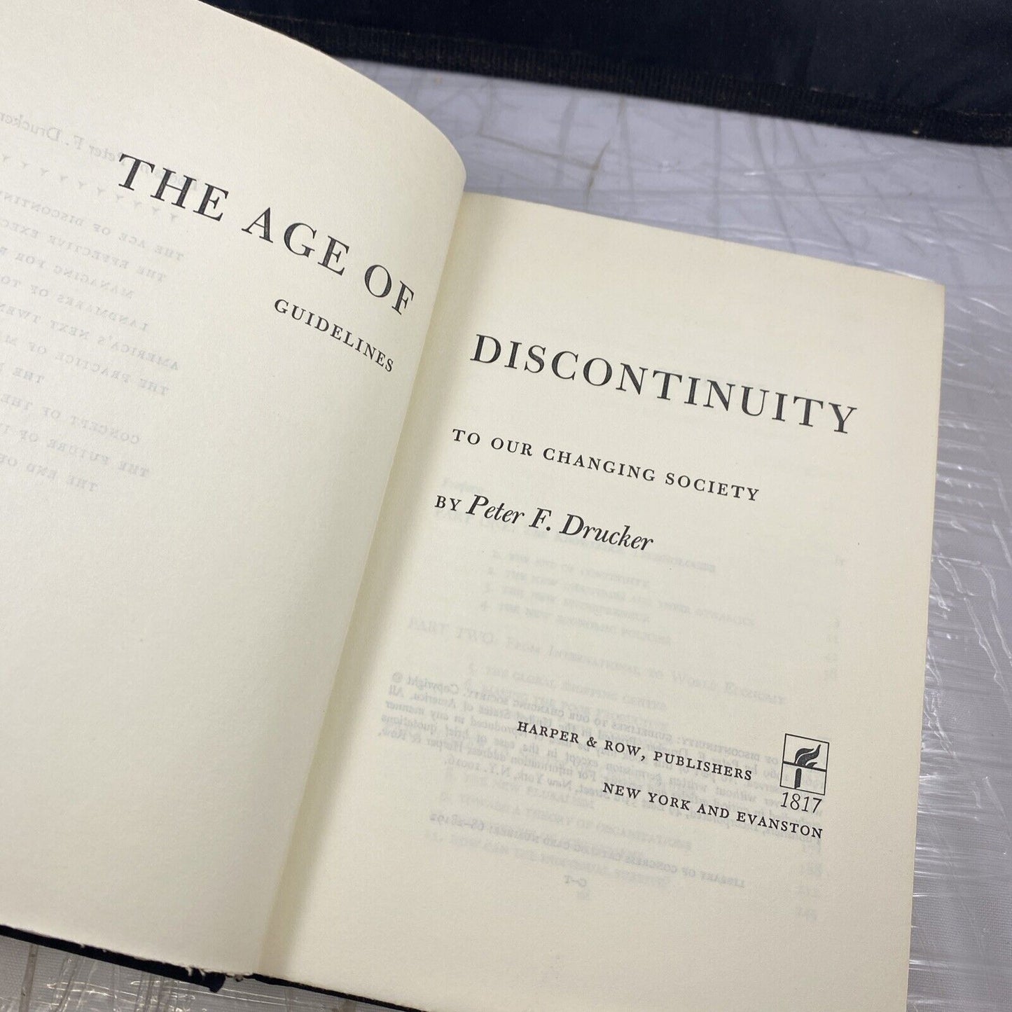 Age of Discontinuity 1ST Edition Rare Vintage Sociology Philosophy 70s 60s