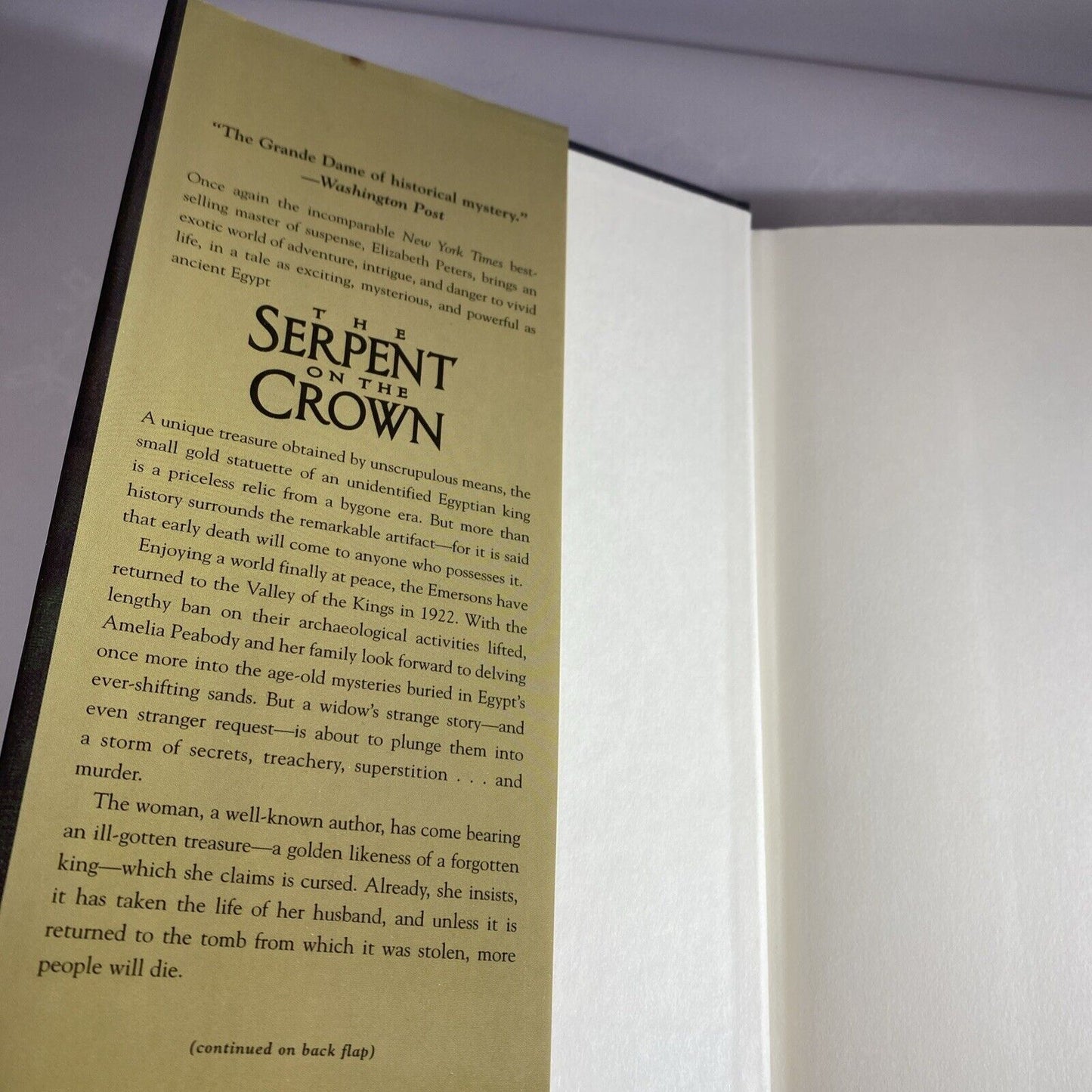 Serpent on the Crown by Elizabeth Peters (2005, Hardcover) Book Club Edition