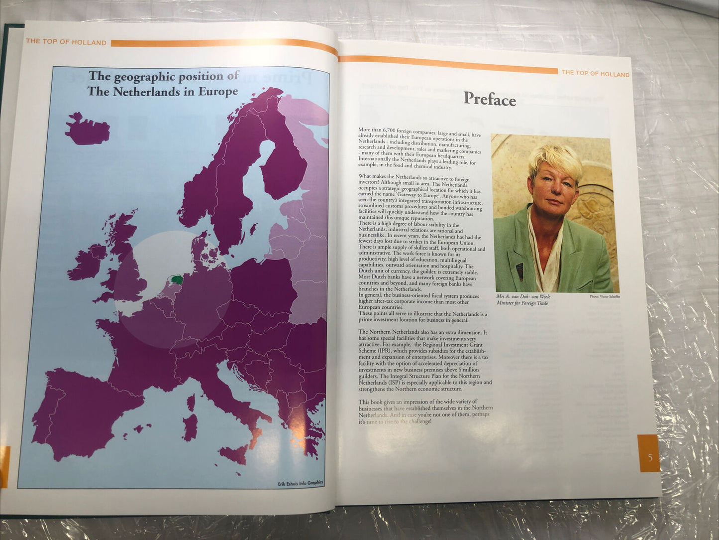“The Top Of Holland” Netherlands Economy Book From 1997. Pictures Illustrations