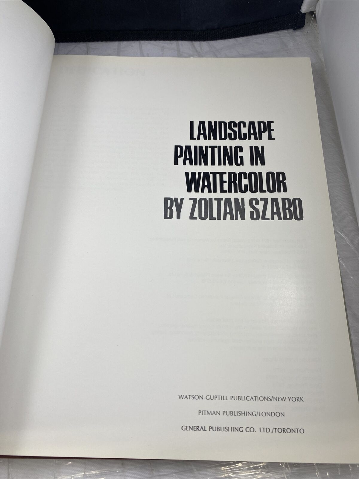 Landscape Painting in Watercolor - Hardcover By Szabo, Zoltan - GOOD